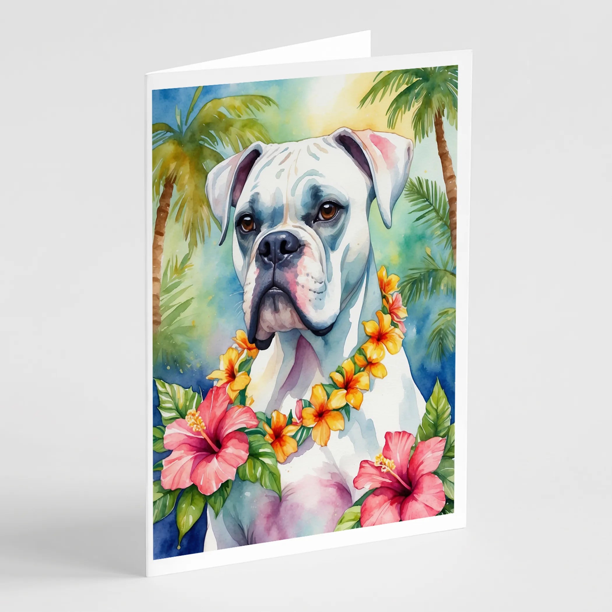 Luau Party Greeting Cards  - Size: 5X7 | Pack Of: 8 | Collection name: Luau party