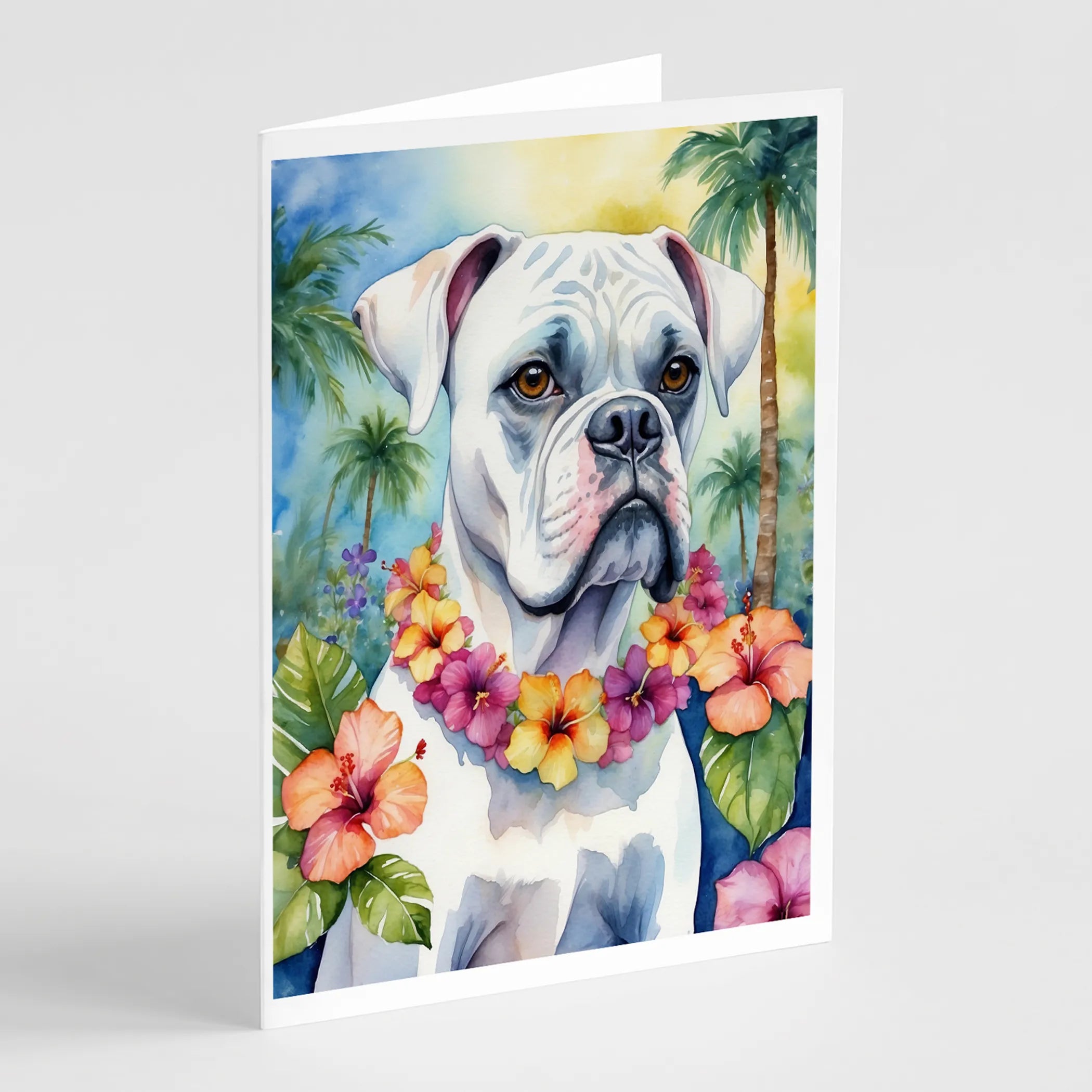 Luau Party Greeting Cards  - Size: 5X7 | Pack Of: 8 | Collection name: Luau party