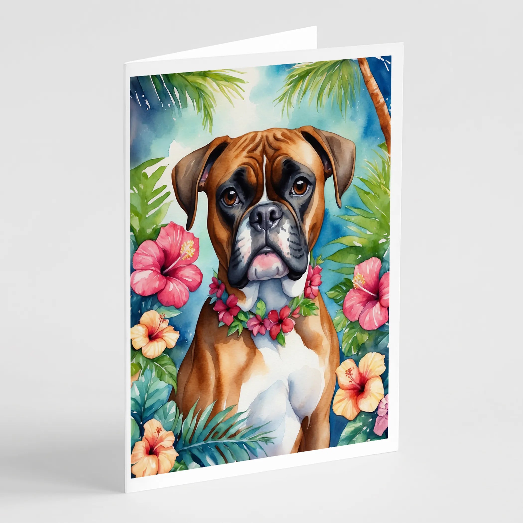 Luau Party Greeting Cards  - Size: 5X7 | Pack Of: 8 | Collection name: Luau party