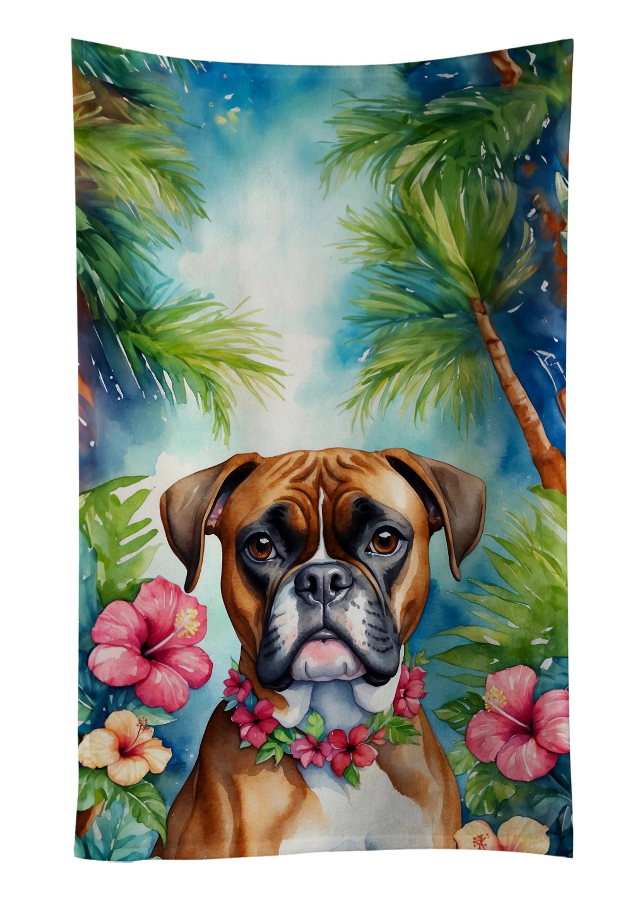 Luau Party Kitchen Towel - Size: 25HX15W | Pack Of: 1 | Collection name: Luau party