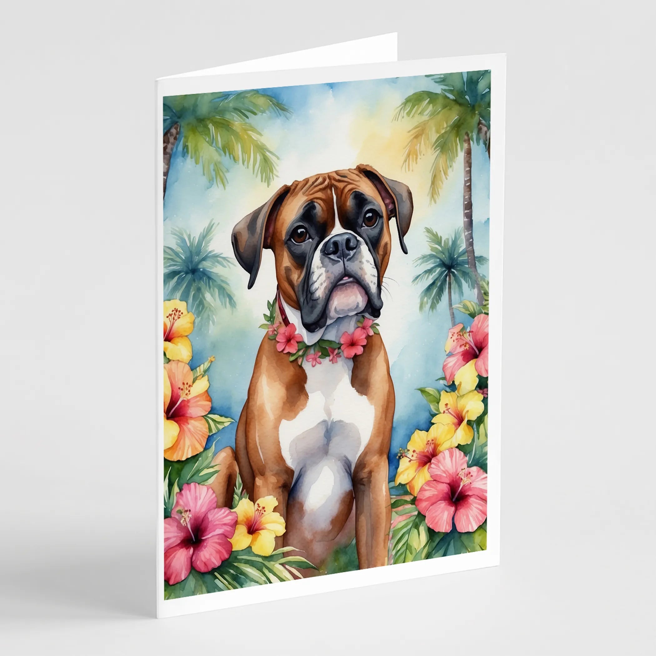 Luau Party Greeting Cards  - Size: 5X7 | Pack Of: 8 | Collection name: Luau party