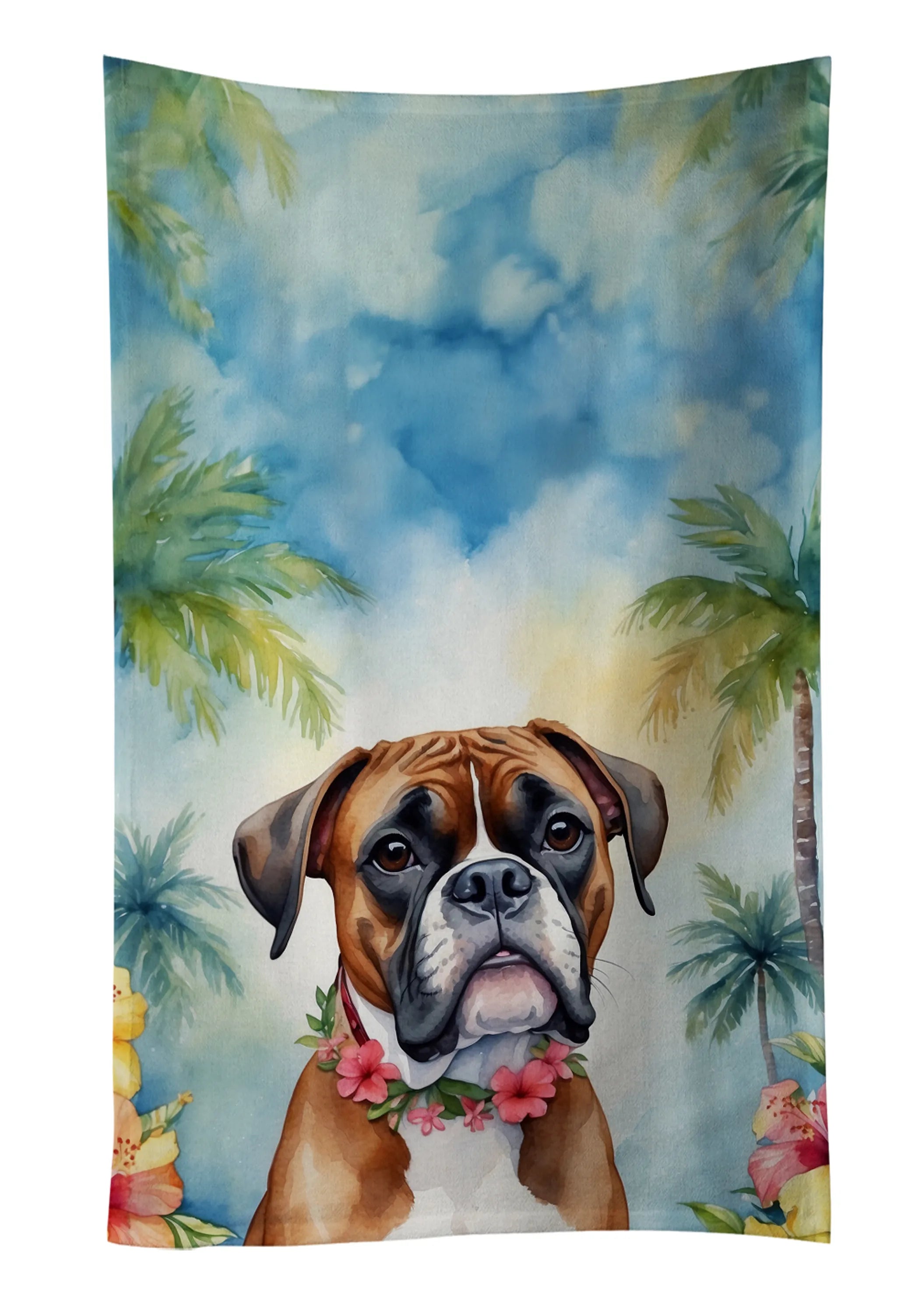 Luau Party Kitchen Towel - Size: 25HX15W | Pack Of: 1 | Collection name: Luau party