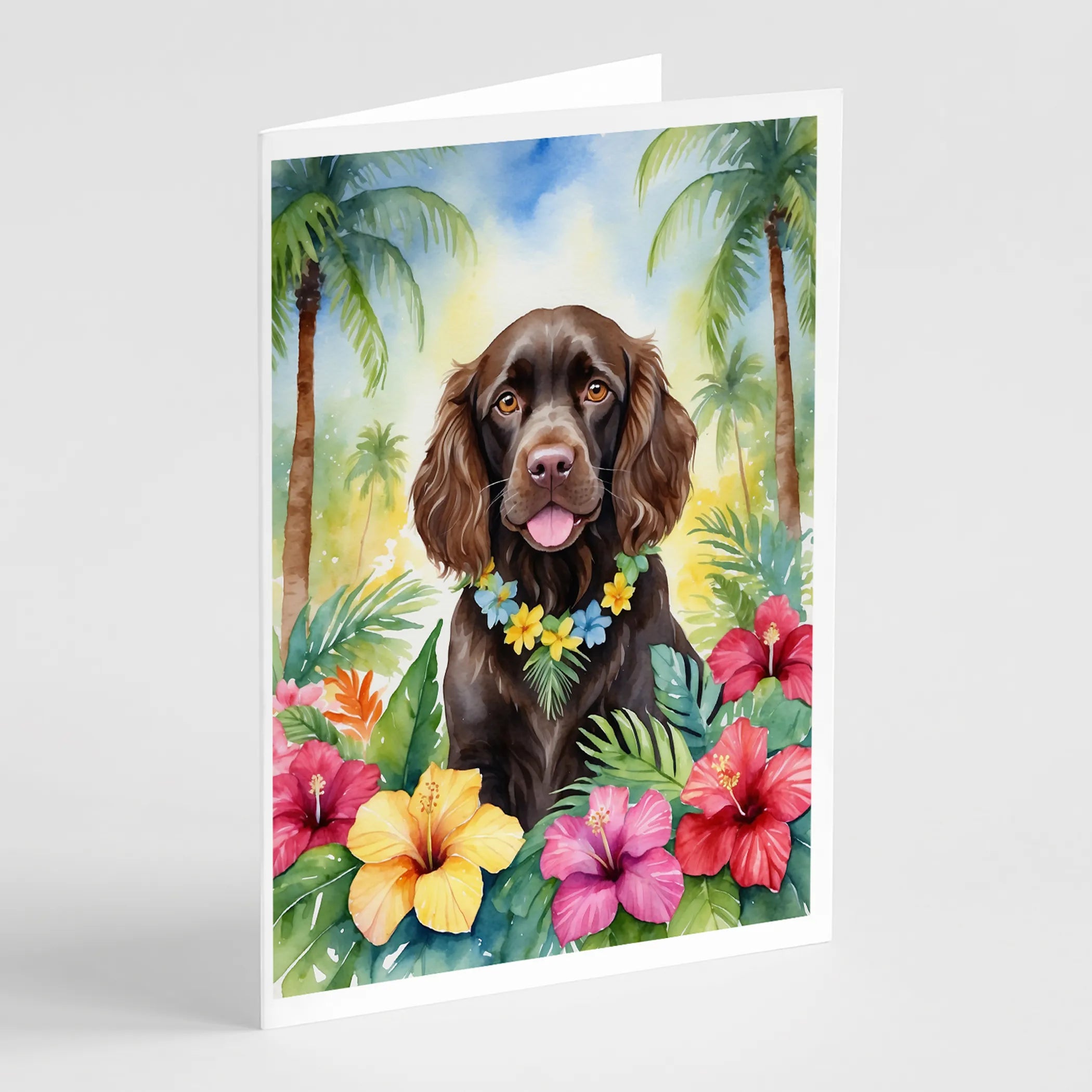 Luau Party Greeting Cards  - Size: 5X7 | Pack Of: 8 | Collection name: Luau party