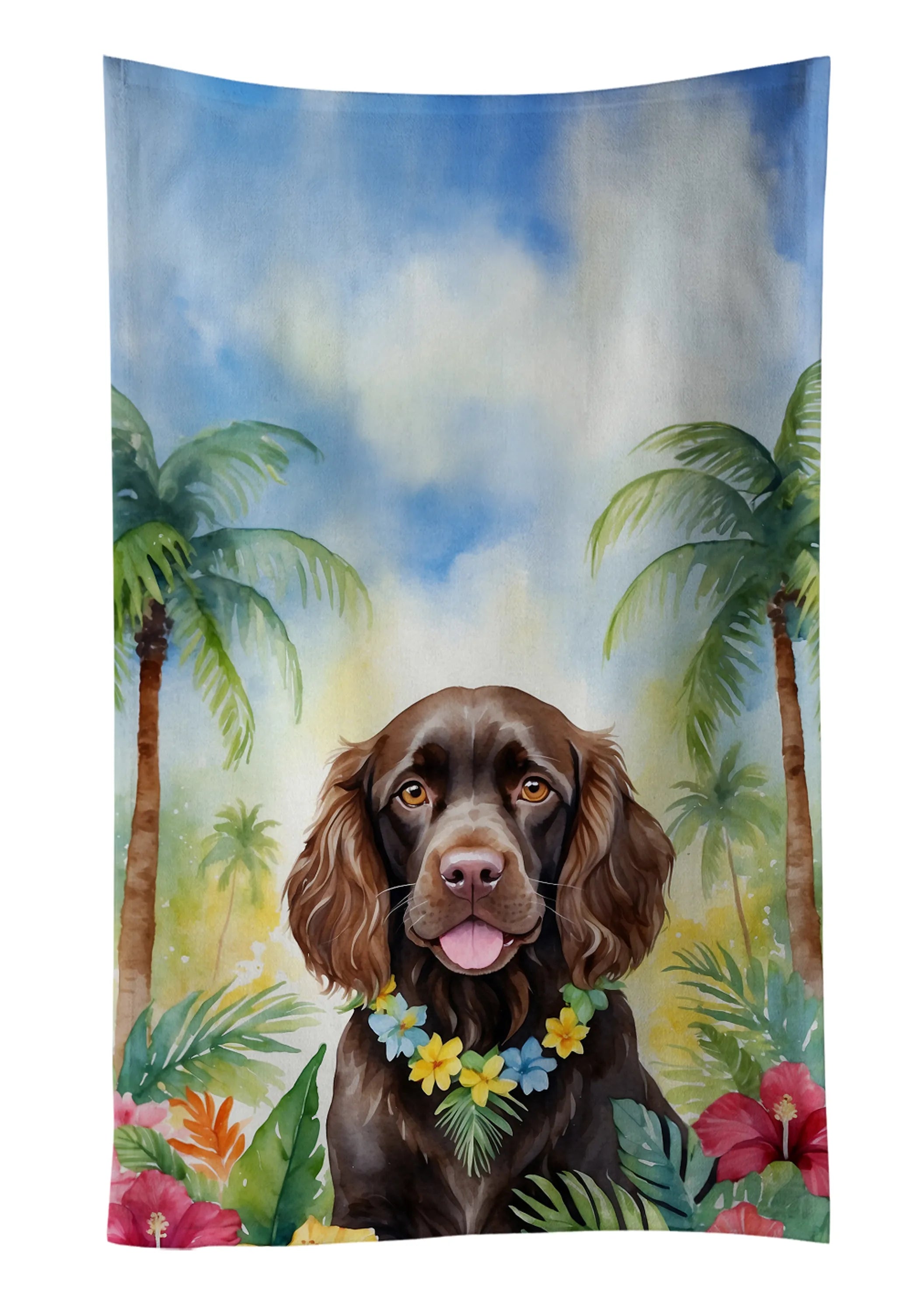 Luau Party Kitchen Towel - Size: 25HX15W | Pack Of: 1 | Collection name: Luau party