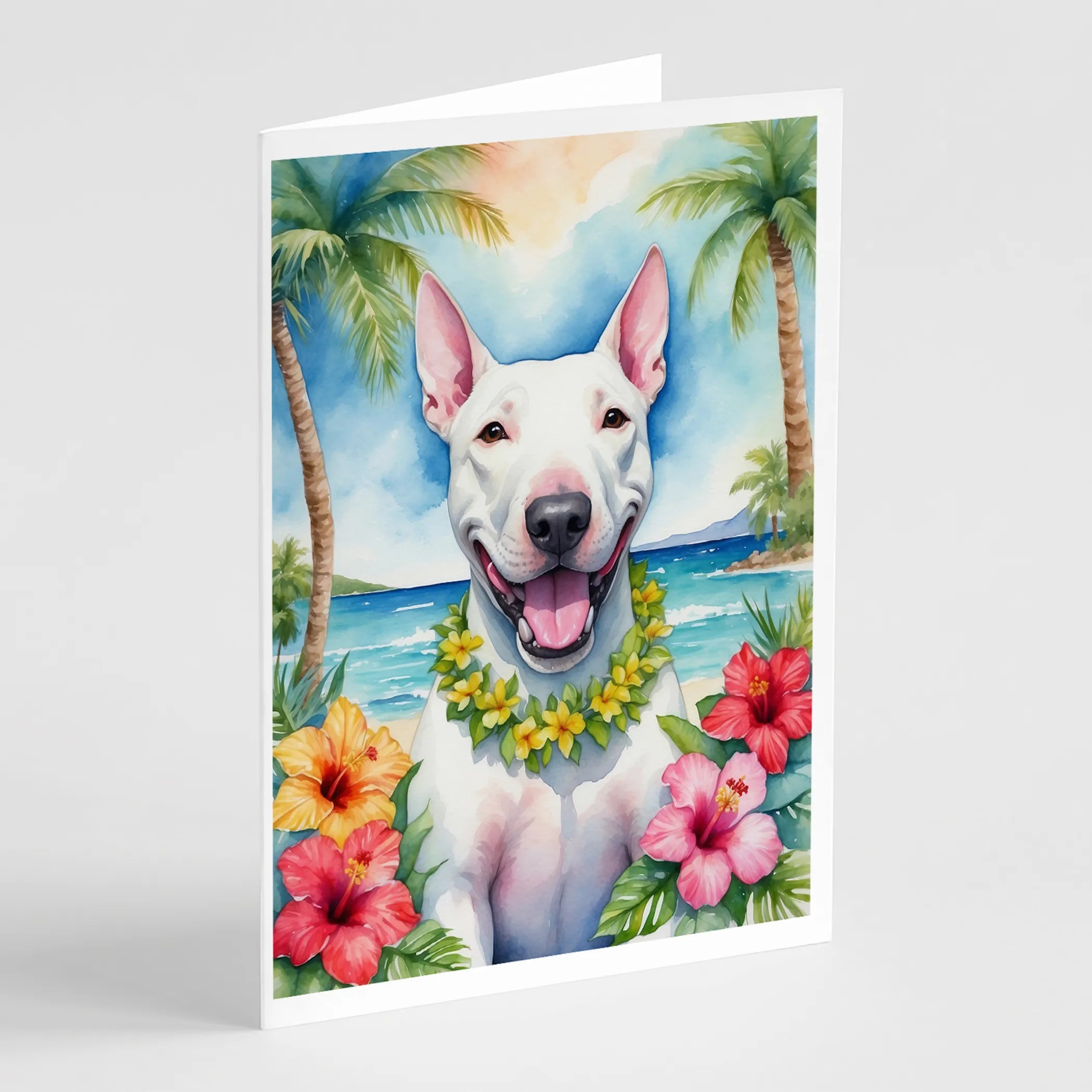 Luau Party Greeting Cards  - Size: 5X7 | Pack Of: 8 | Collection name: Luau party