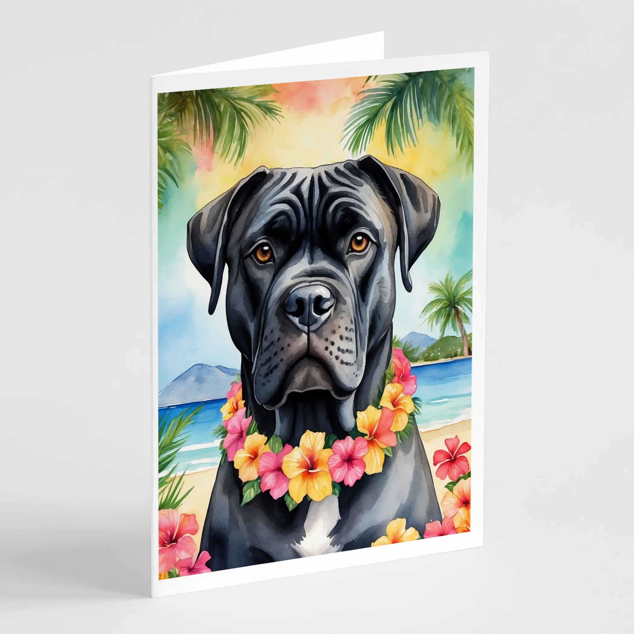 Luau Party Greeting Cards  - Size: 5X7 | Pack Of: 8 | Collection name: Luau party
