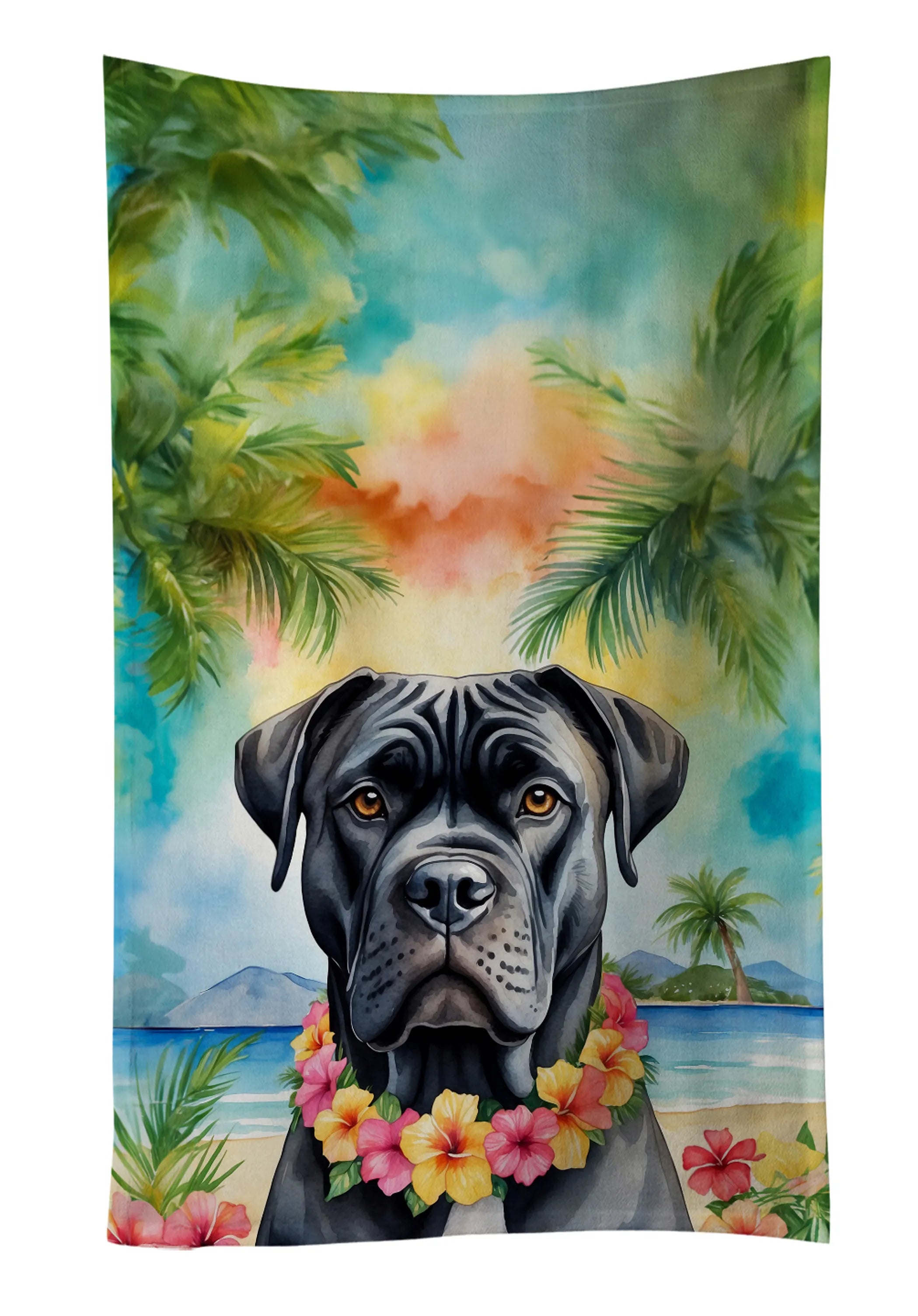Luau Party Kitchen Towel - Size: 25HX15W | Pack Of: 1 | Collection name: Luau party