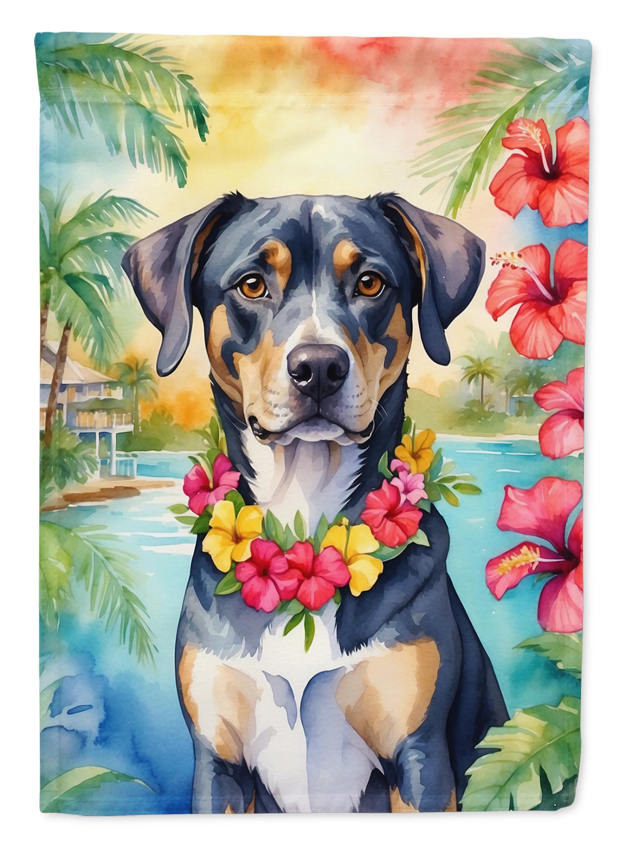 Luau Party Decorative Flag - Size: GARDEN SIZE | Pack Of: 1 | Collection name: Luau party