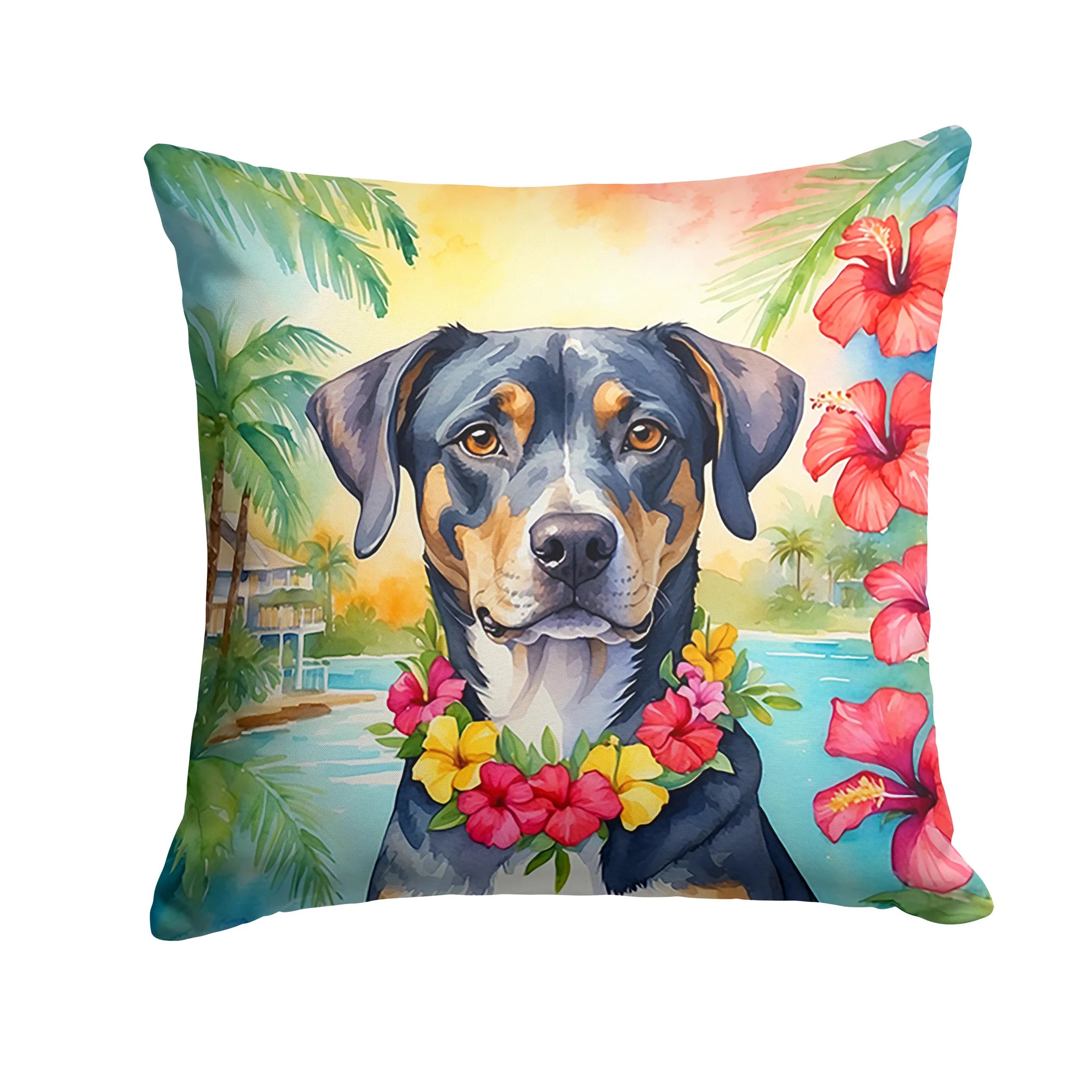 Luau Party Throw Pillow - Size: 14HX14W | Pack Of: 1 | Collection name: Luau party