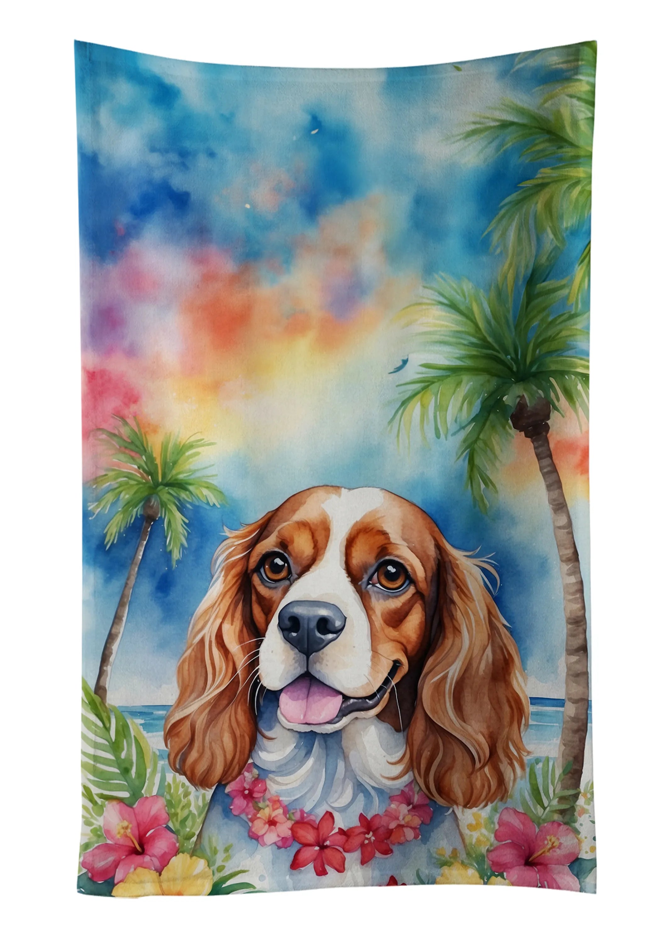 Luau Party Kitchen Towel - Size: 25HX15W | Pack Of: 1 | Collection name: Luau party