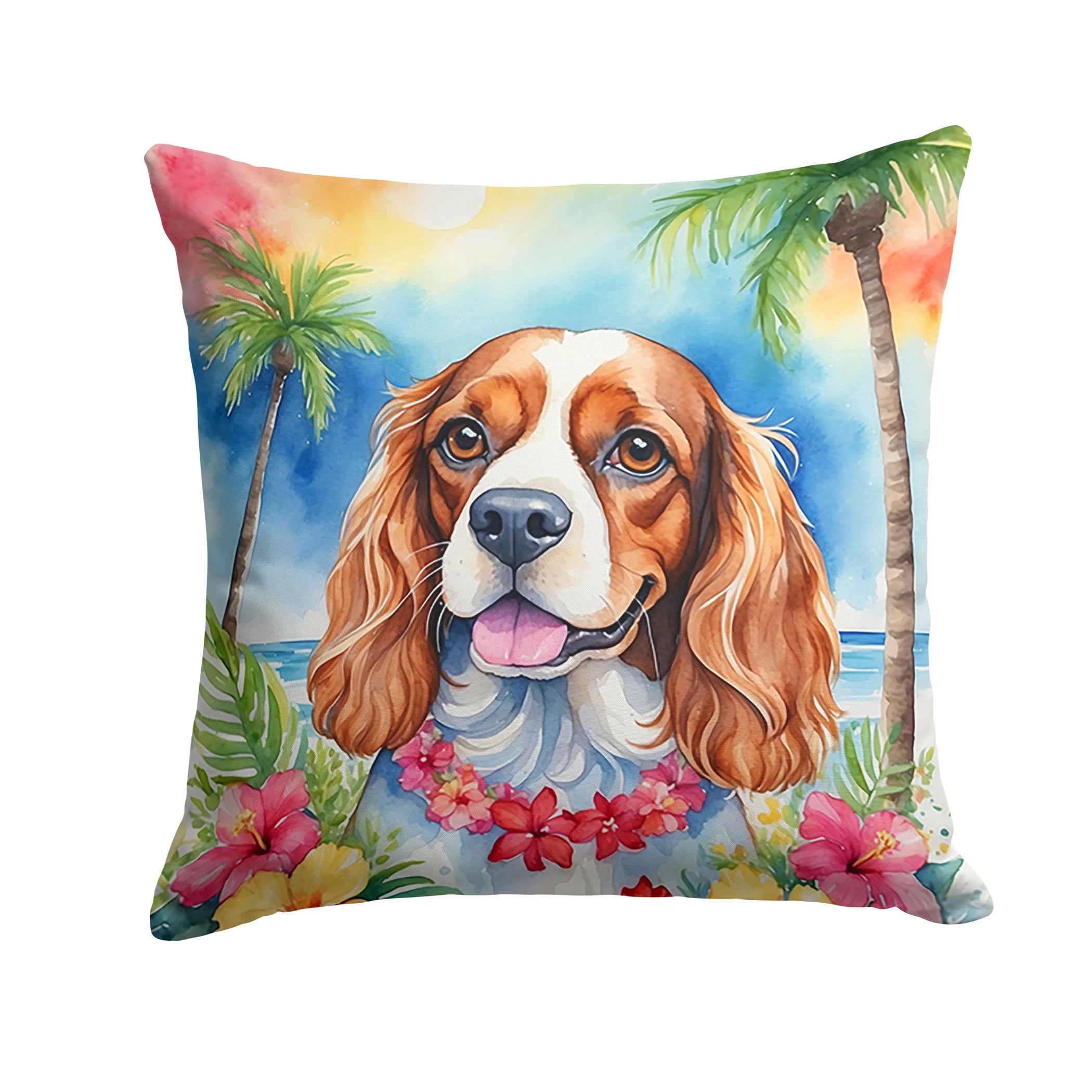 Luau Party Throw Pillow - Size: 14HX14W | Pack Of: 1 | Collection name: Luau party