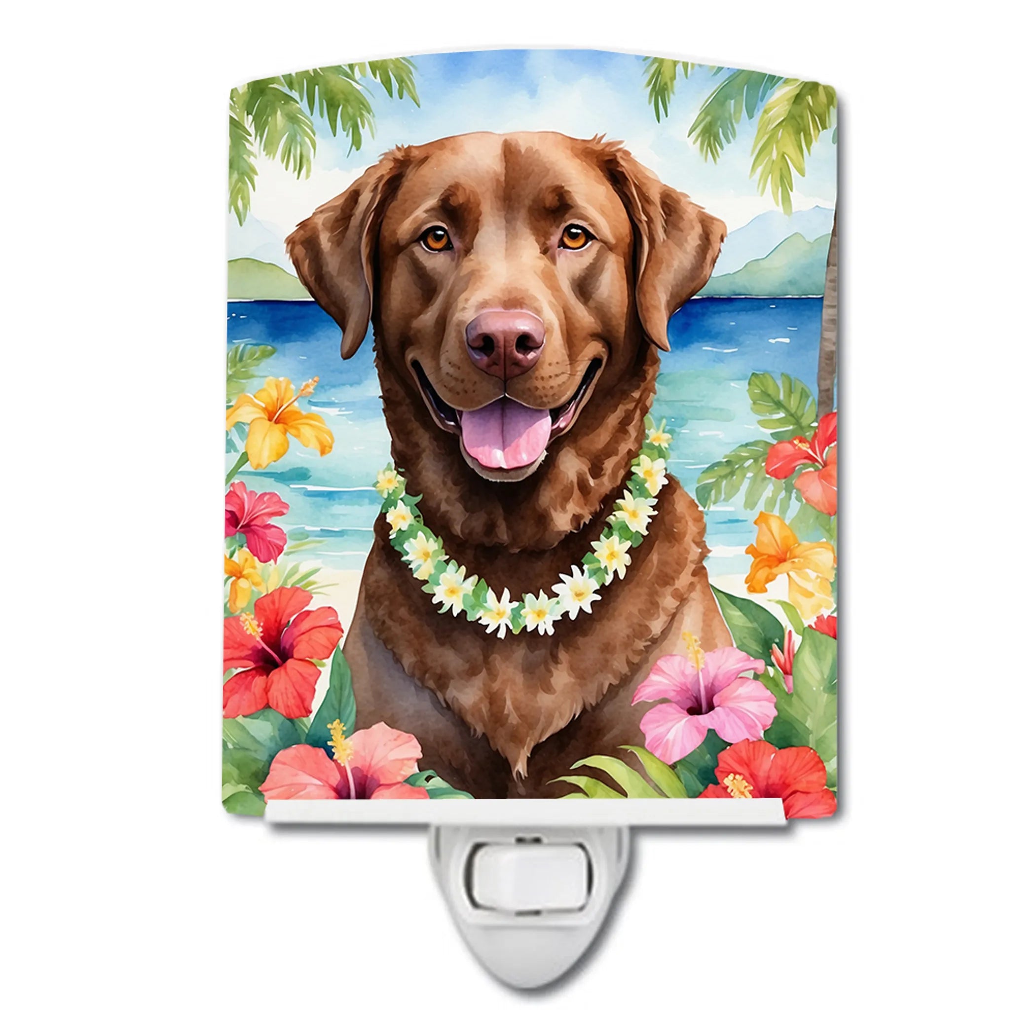 Luau Party Ceramic Night Light - Pack Of: 1 | Collection name: Luau party