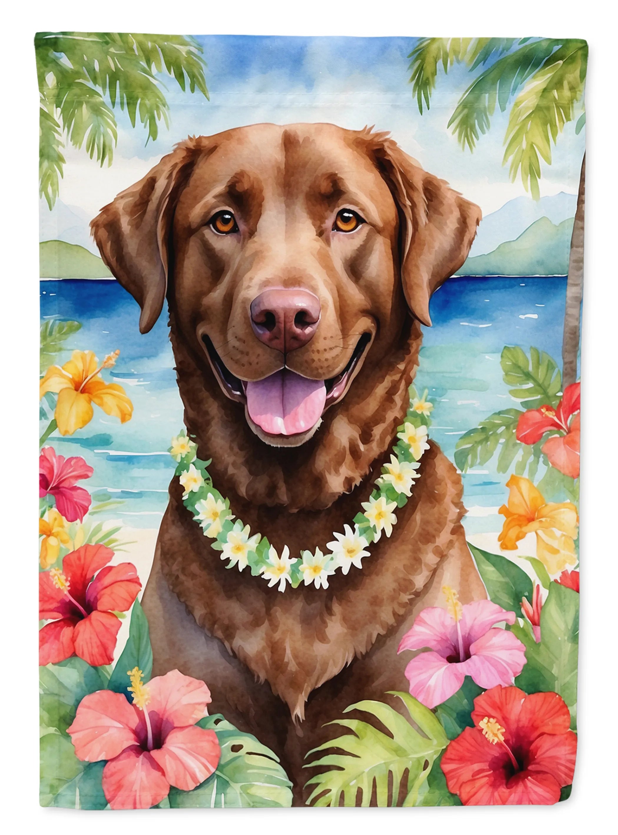 Luau Party Decorative Flag - Size: GARDEN SIZE | Pack Of: 1 | Collection name: Luau party