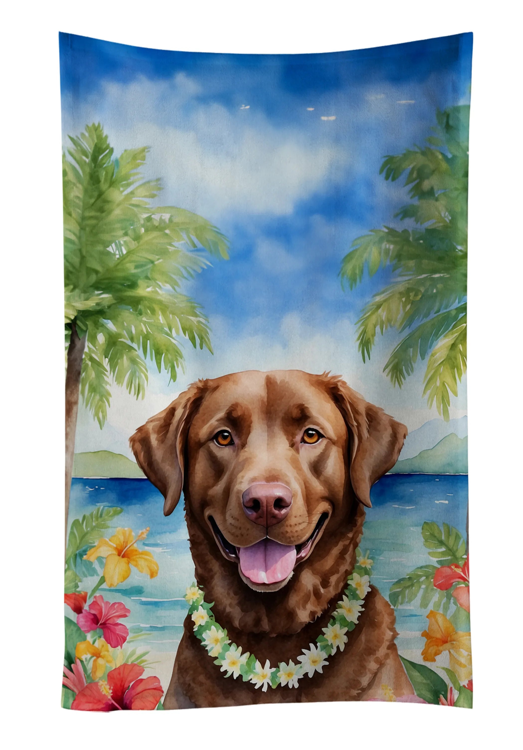 Luau Party Kitchen Towel - Size: 25HX15W | Pack Of: 1 | Collection name: Luau party
