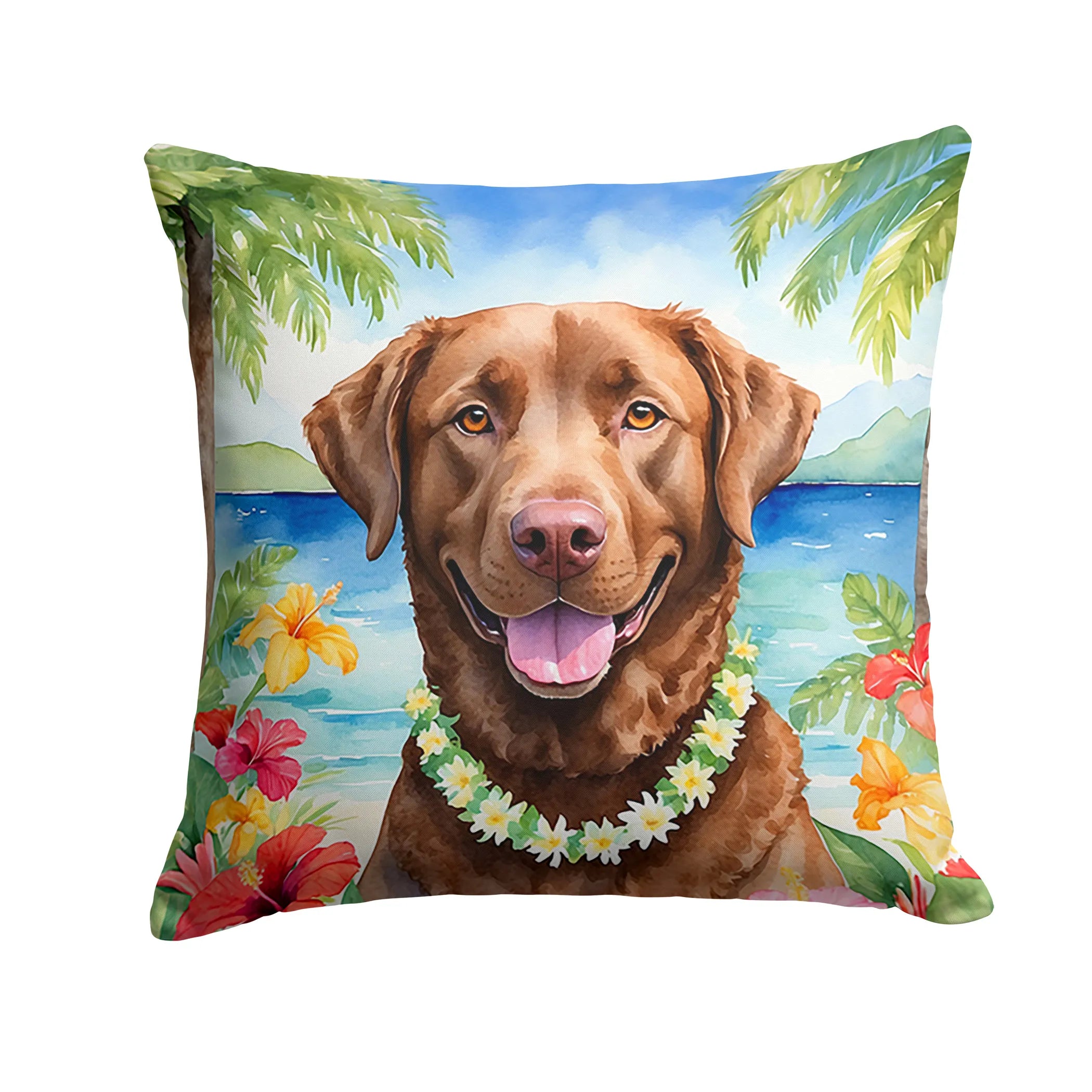 Luau Party Throw Pillow - Size: 14HX14W | Pack Of: 1 | Collection name: Luau party