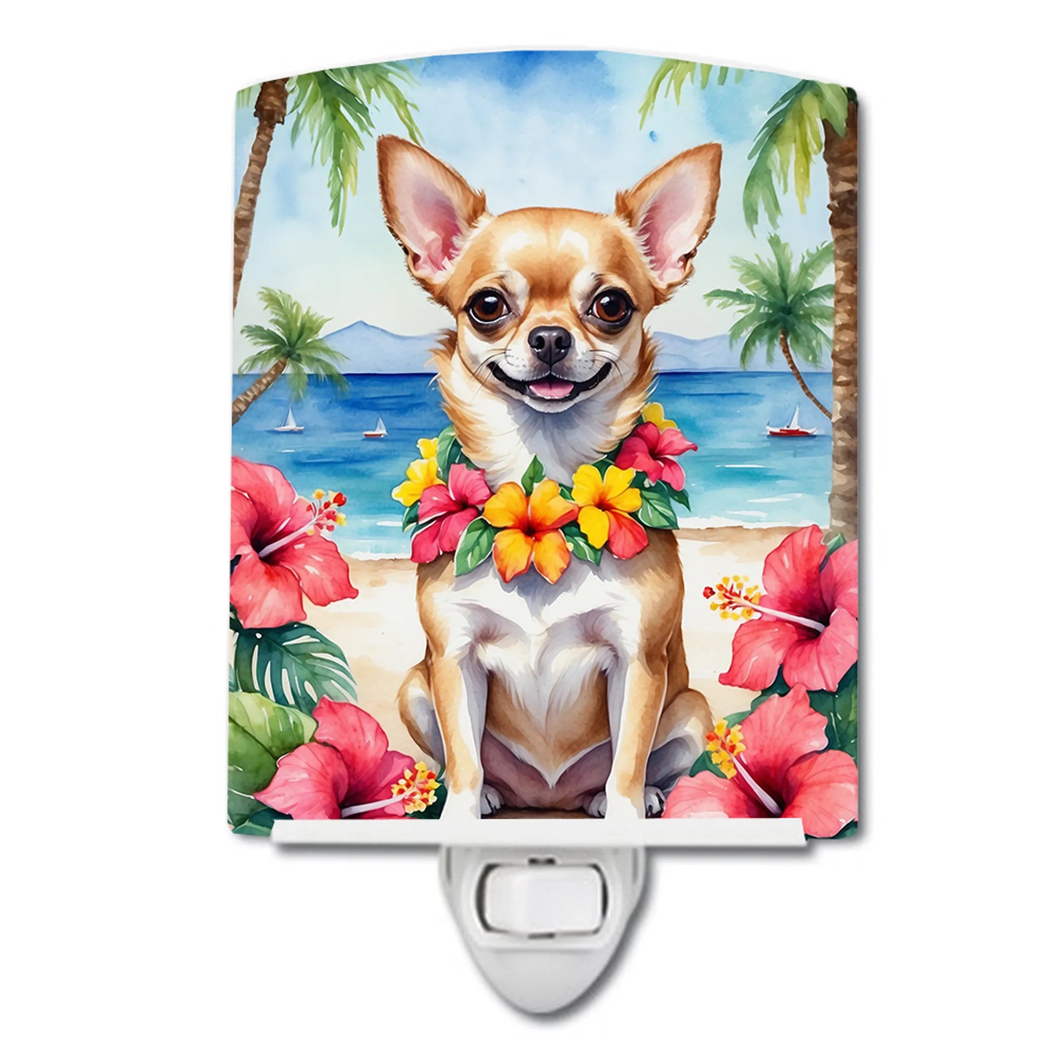 Luau Party Ceramic Night Light - Pack Of: 1 | Collection name: Luau party