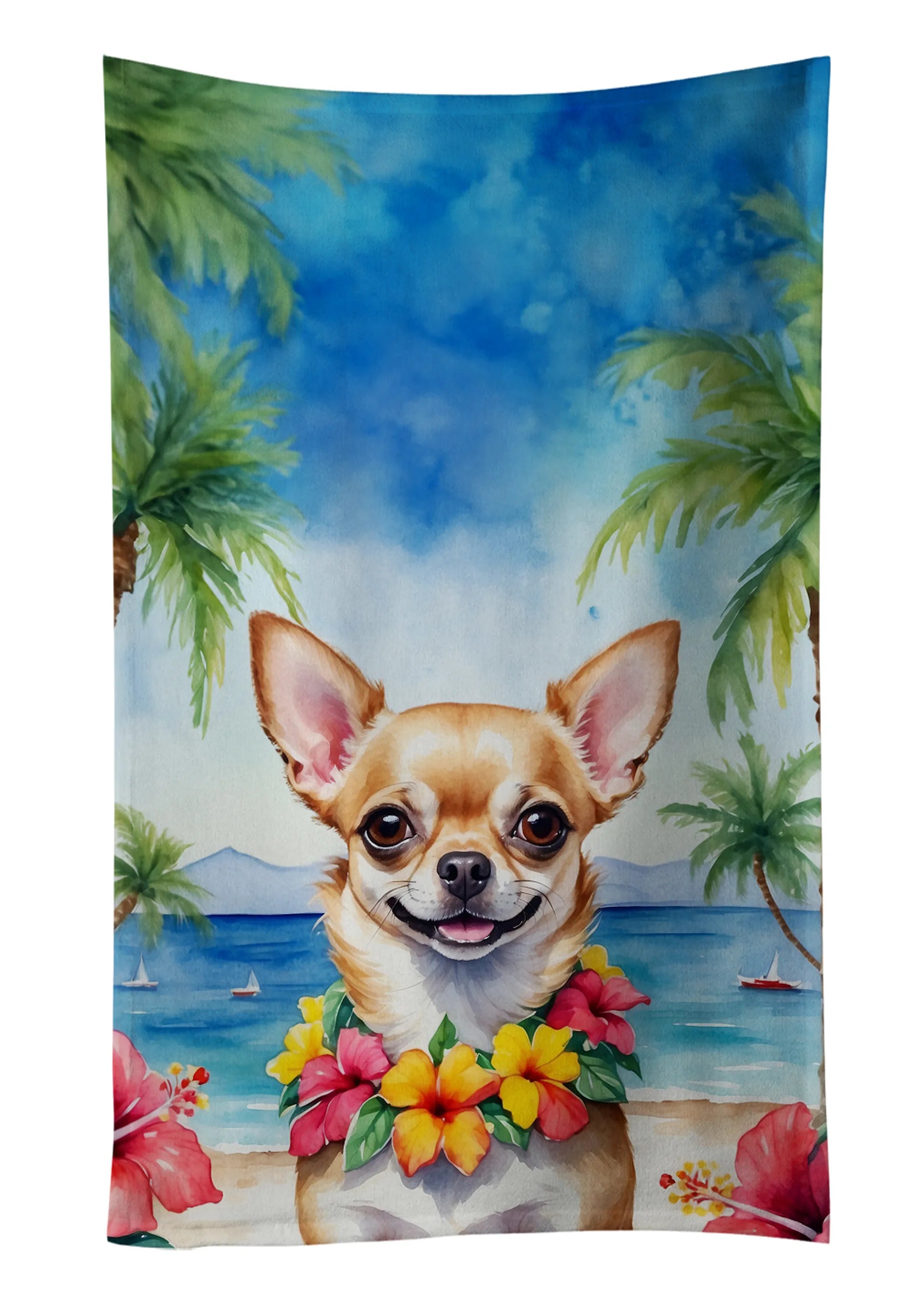 Luau Party Kitchen Towel - Size: 25HX15W | Pack Of: 1 | Collection name: Luau party