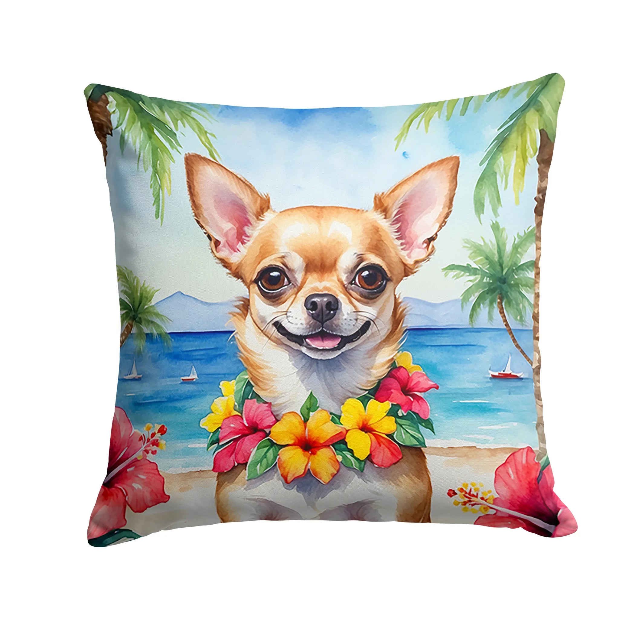 Luau Party Throw Pillow - Size: 14HX14W | Pack Of: 1 | Collection name: Luau party