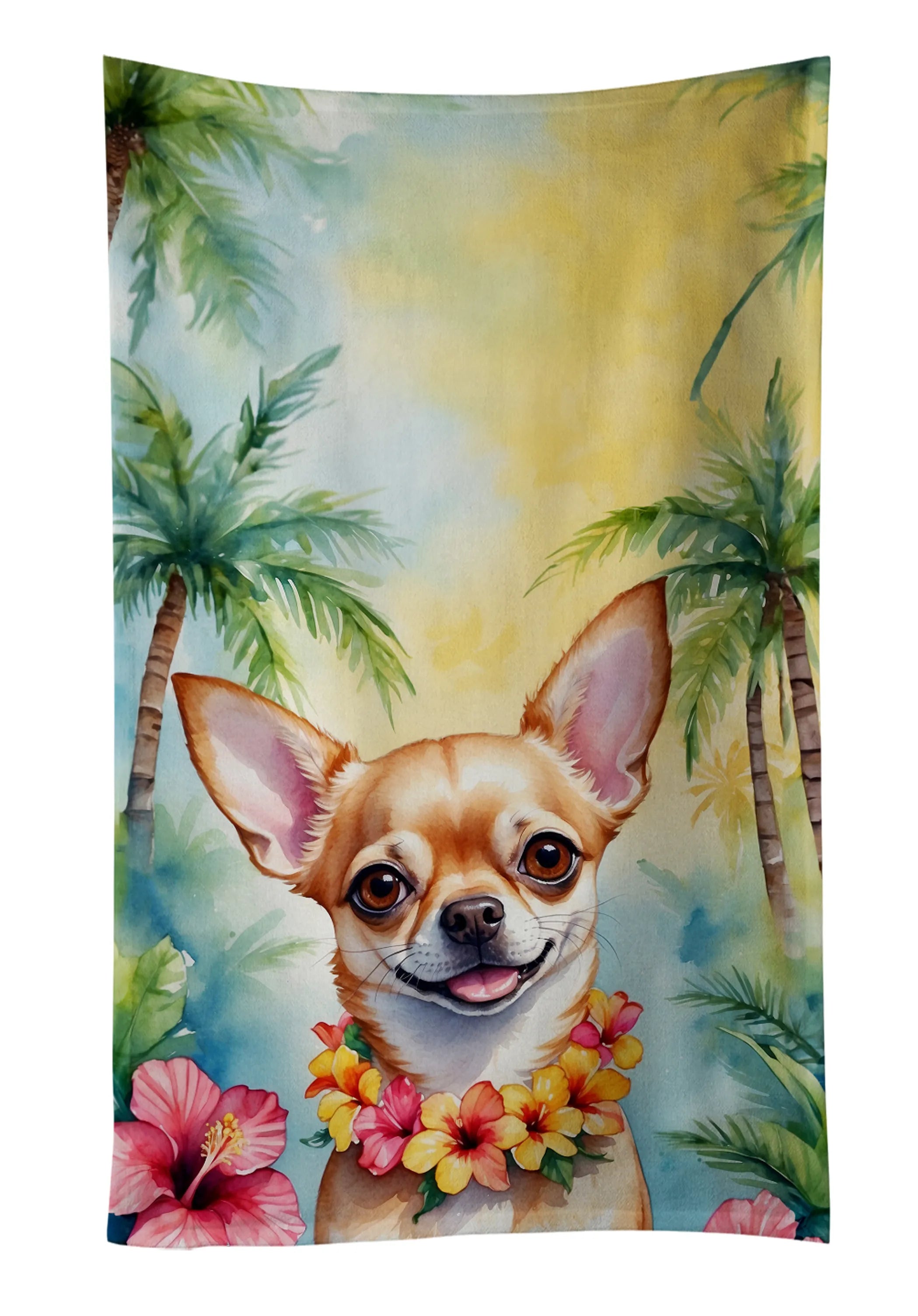 Luau Party Kitchen Towel - Size: 25HX15W | Pack Of: 1 | Collection name: Luau party