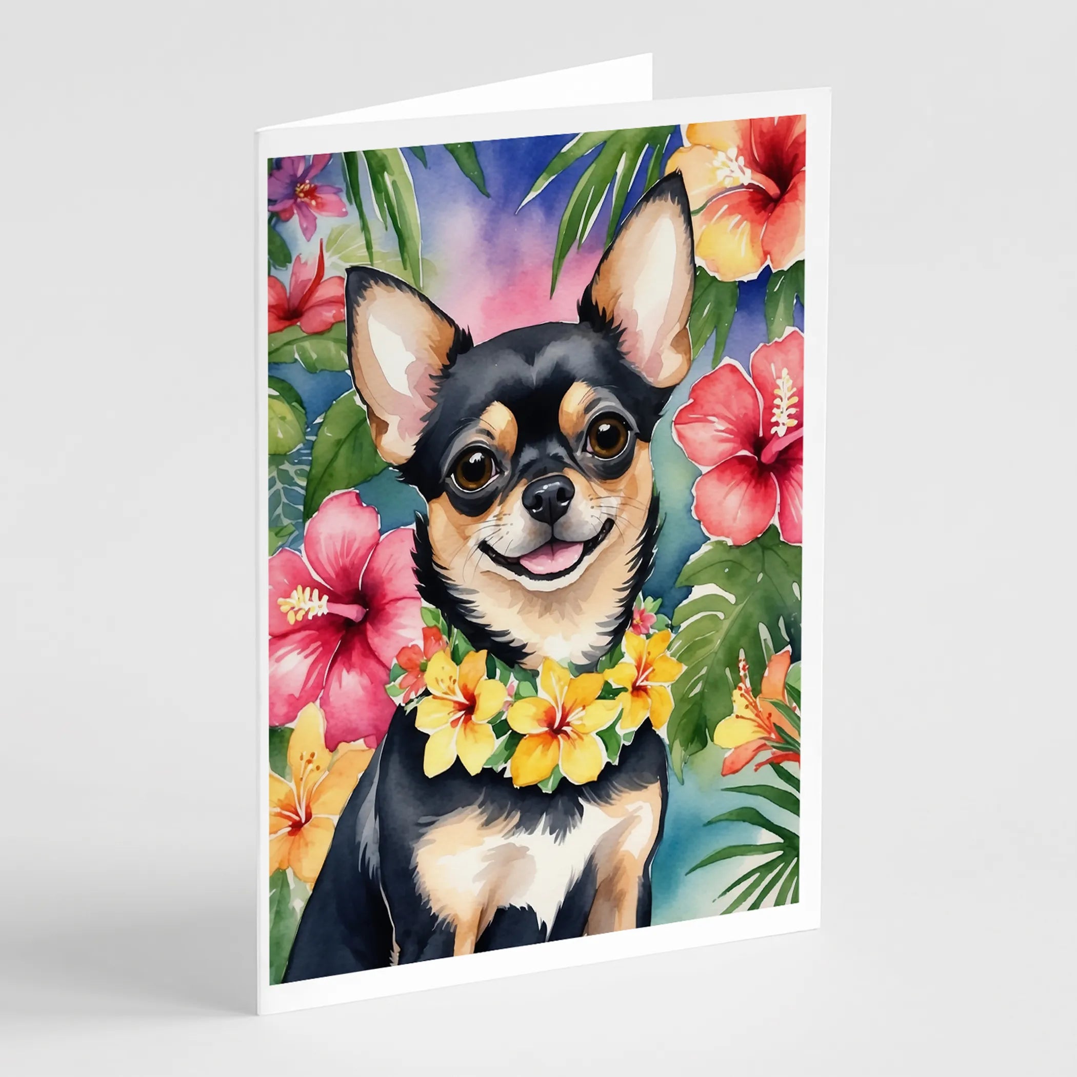 Luau Party Greeting Cards  - Size: 5X7 | Pack Of: 8 | Collection name: Luau party