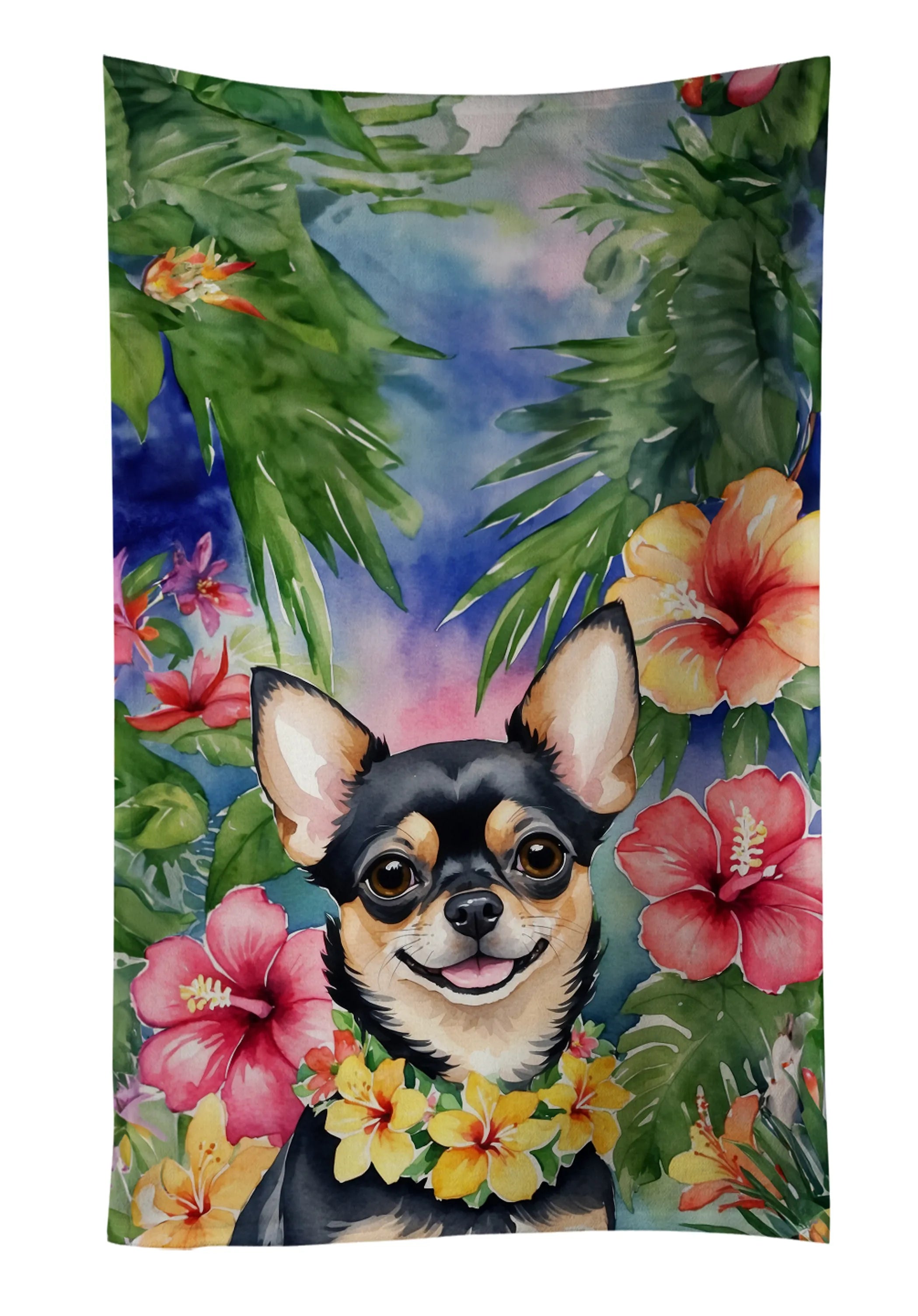 Luau Party Kitchen Towel - Size: 25HX15W | Pack Of: 1 | Collection name: Luau party
