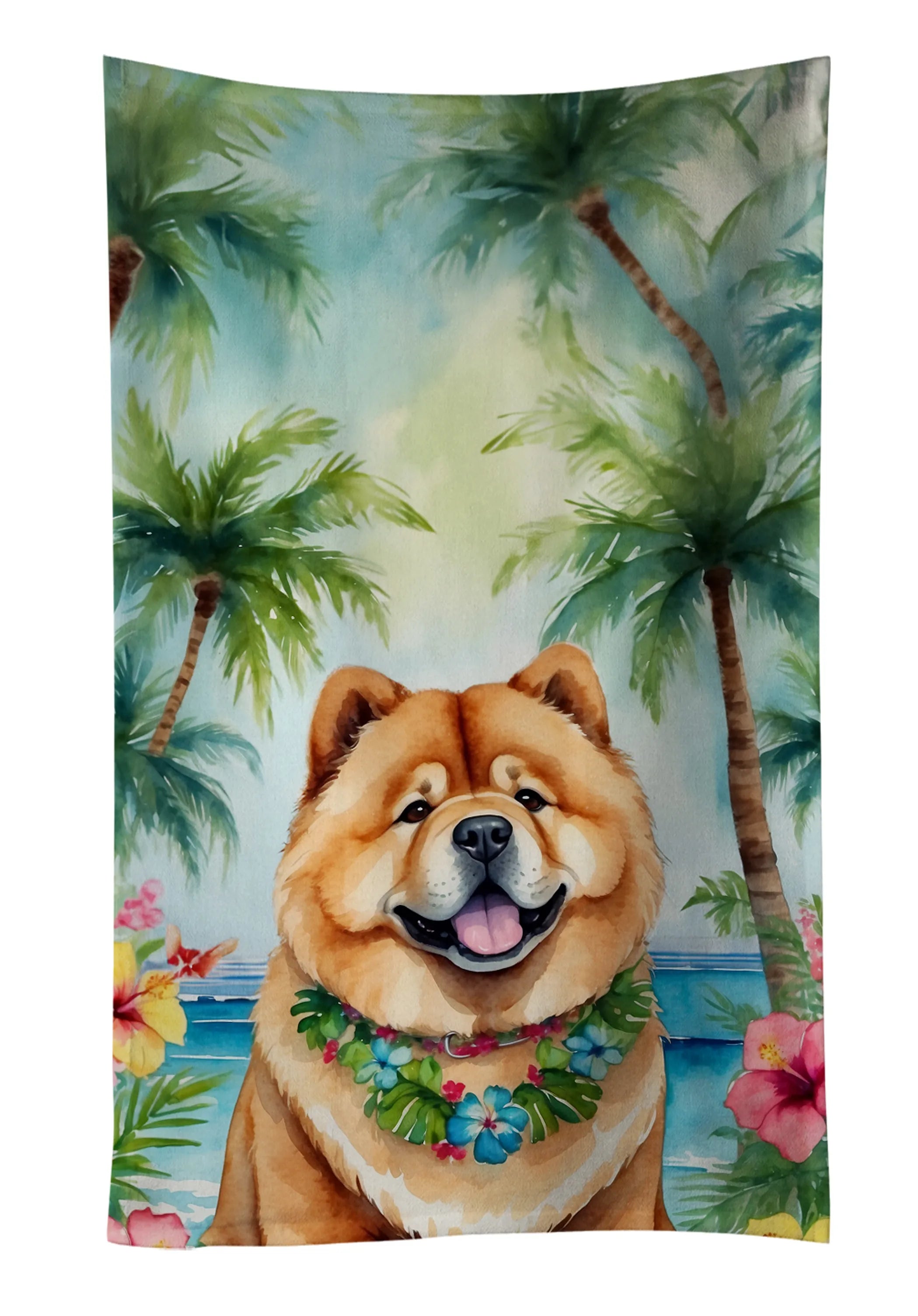 Luau Party Kitchen Towel - Size: 25HX15W | Pack Of: 1 | Collection name: Luau party