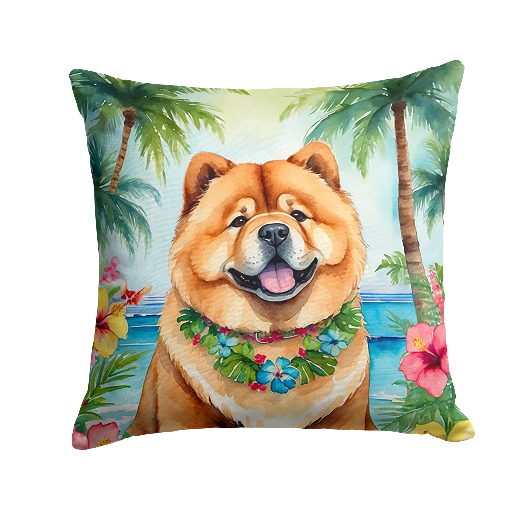 Luau Party Throw Pillow - Size: 14HX14W | Pack Of: 1 | Collection name: Luau party