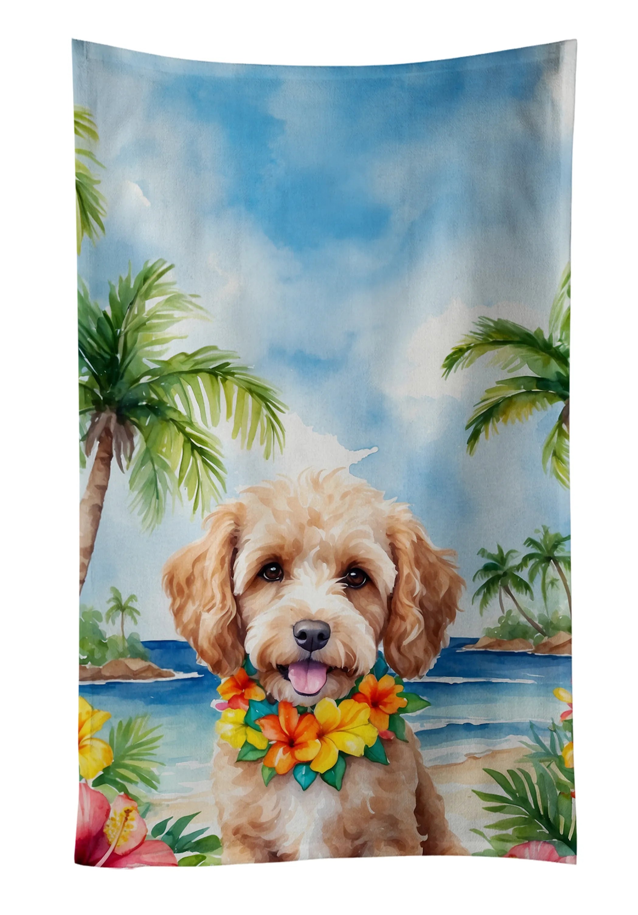 Luau Party Kitchen Towel - Size: 25HX15W | Pack Of: 1 | Collection name: Luau party