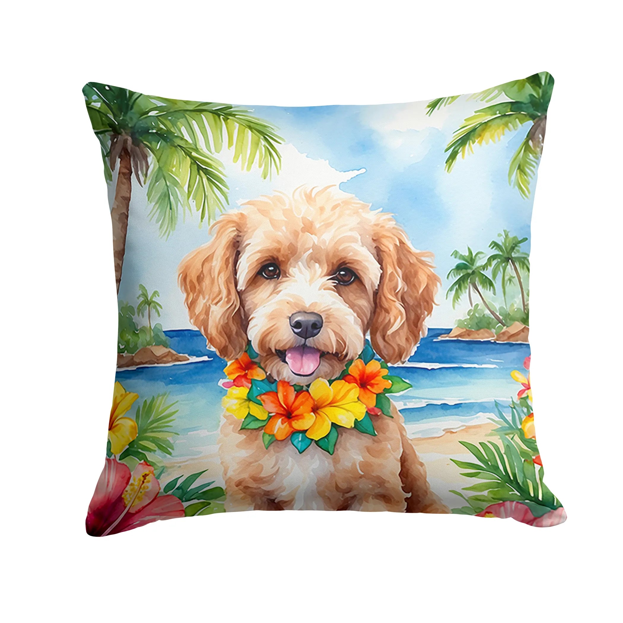 Luau Party Throw Pillow - Size: 14HX14W | Pack Of: 1 | Collection name: Luau party