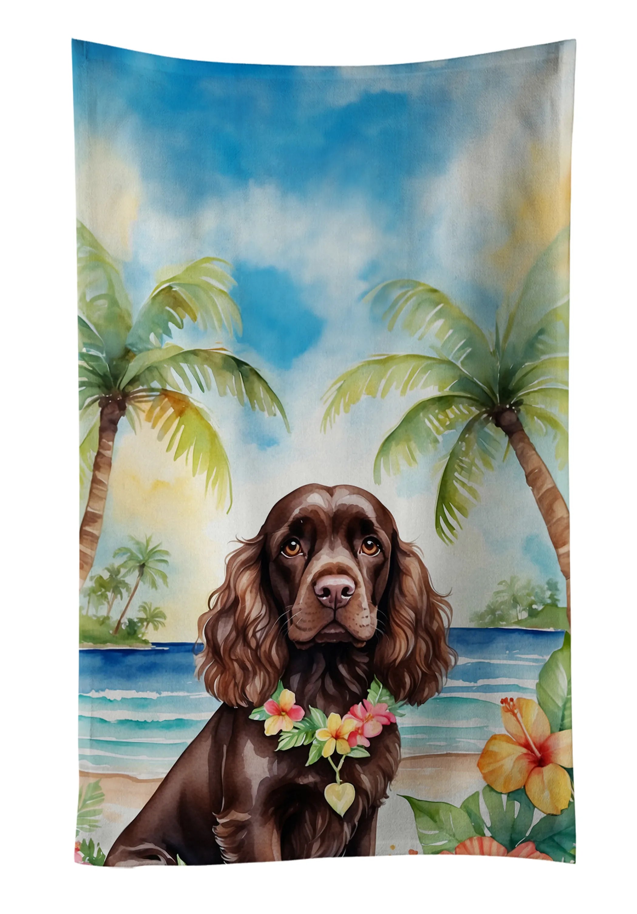 Luau Party Kitchen Towel - Size: 25HX15W | Pack Of: 1 | Collection name: Luau party