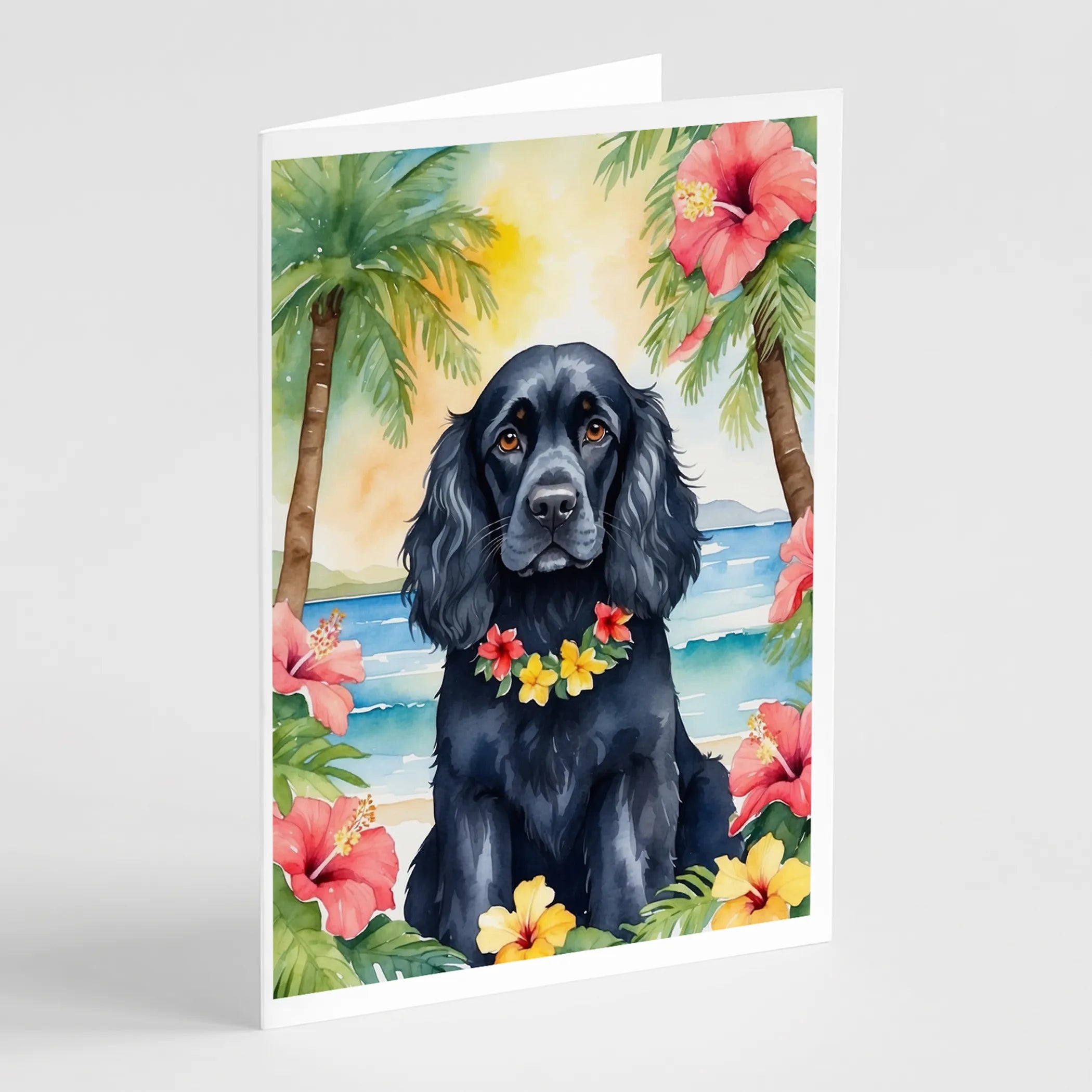 Luau Party Greeting Cards  - Size: 5X7 | Pack Of: 8 | Collection name: Luau party
