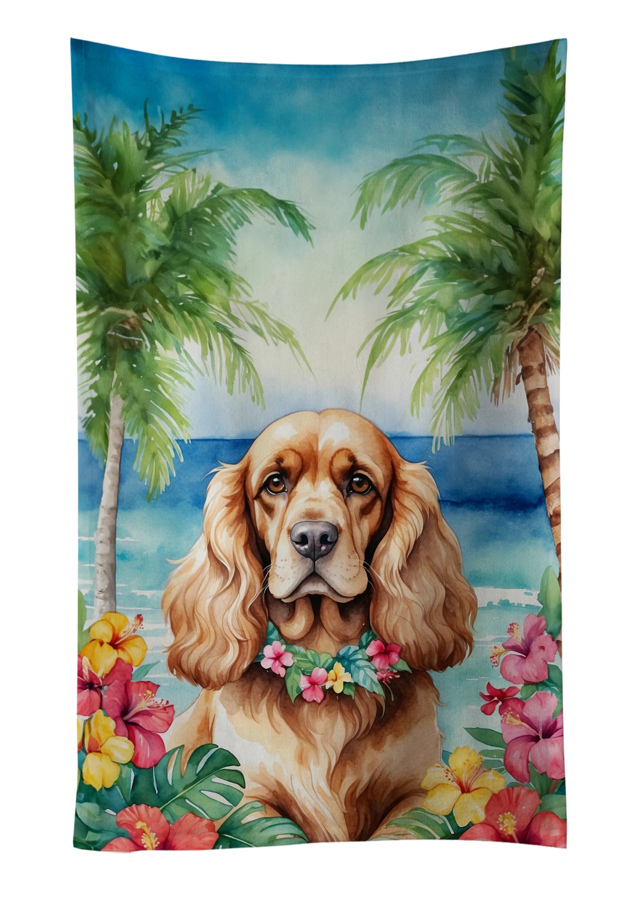Luau Party Kitchen Towel - Size: 25HX15W | Pack Of: 1 | Collection name: Luau party