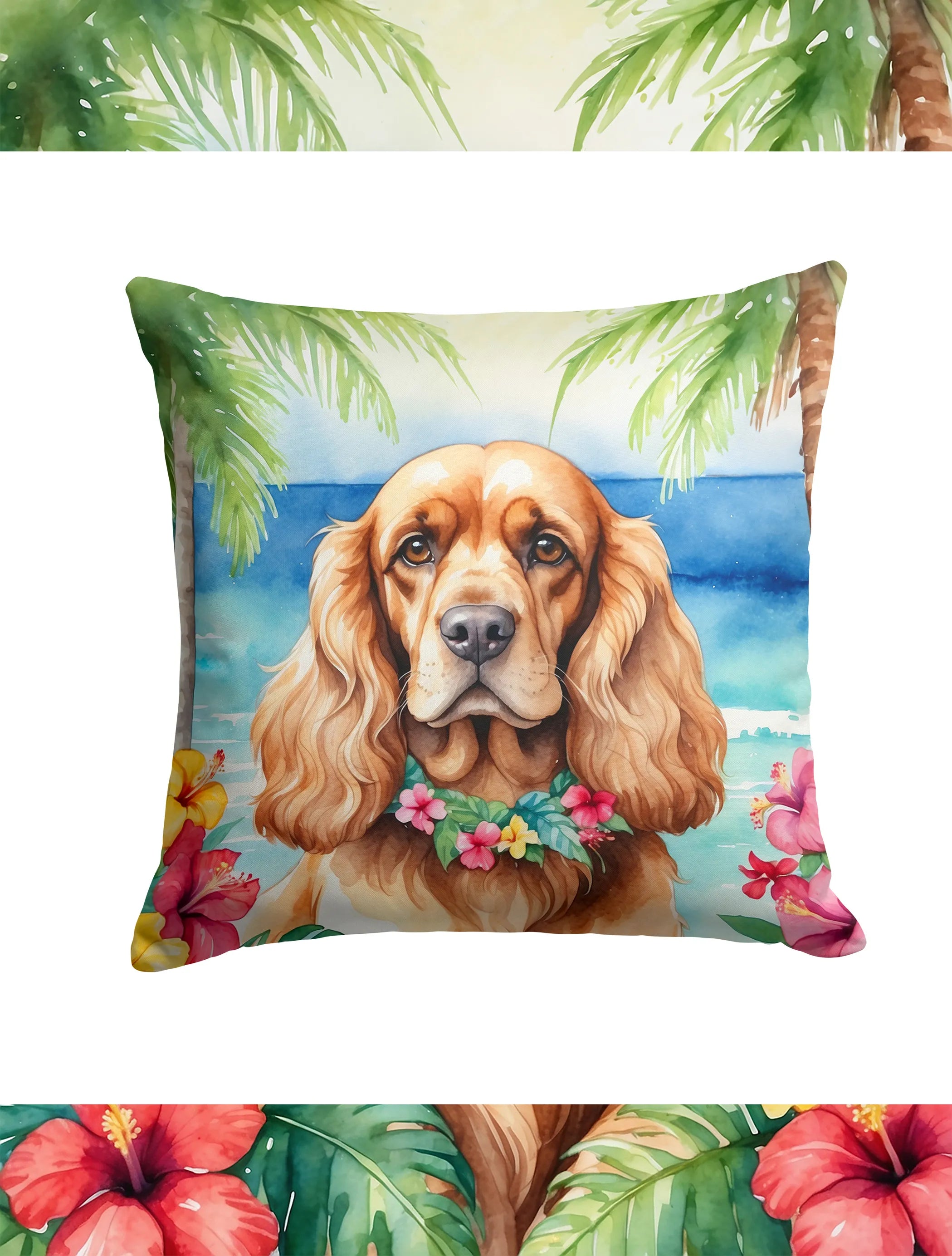 Luau Party Throw Pillow - Size: 14HX14W | Pack Of: 1 | Collection name: Luau party