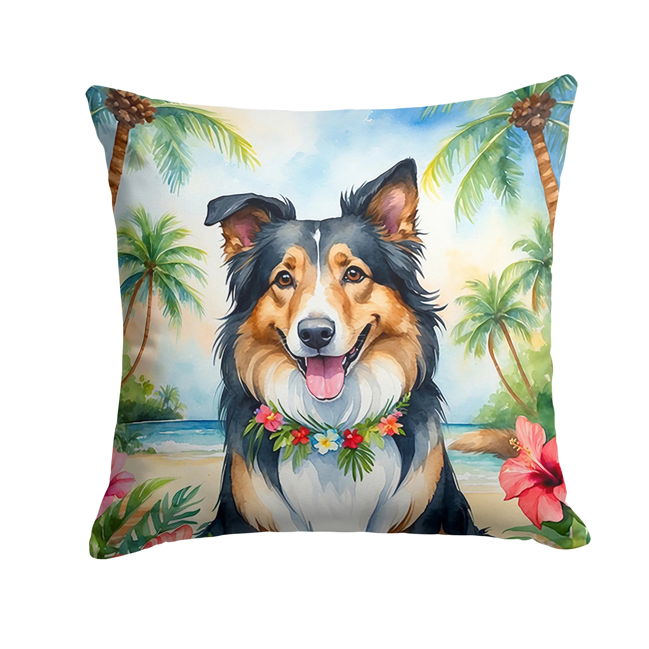 Luau Party Throw Pillow - Size: 14HX14W | Pack Of: 1 | Collection name: Luau party