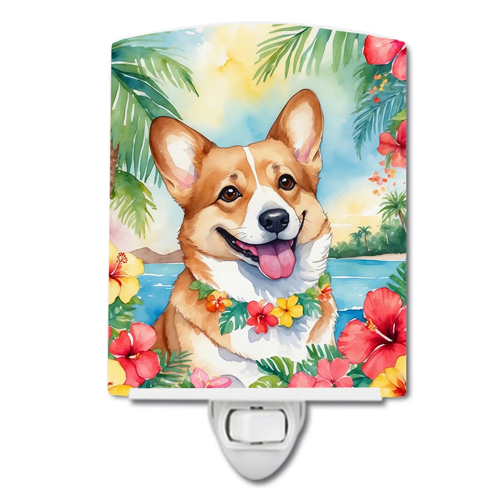 Luau Party Ceramic Night Light - Pack Of: 1 | Collection name: Luau party