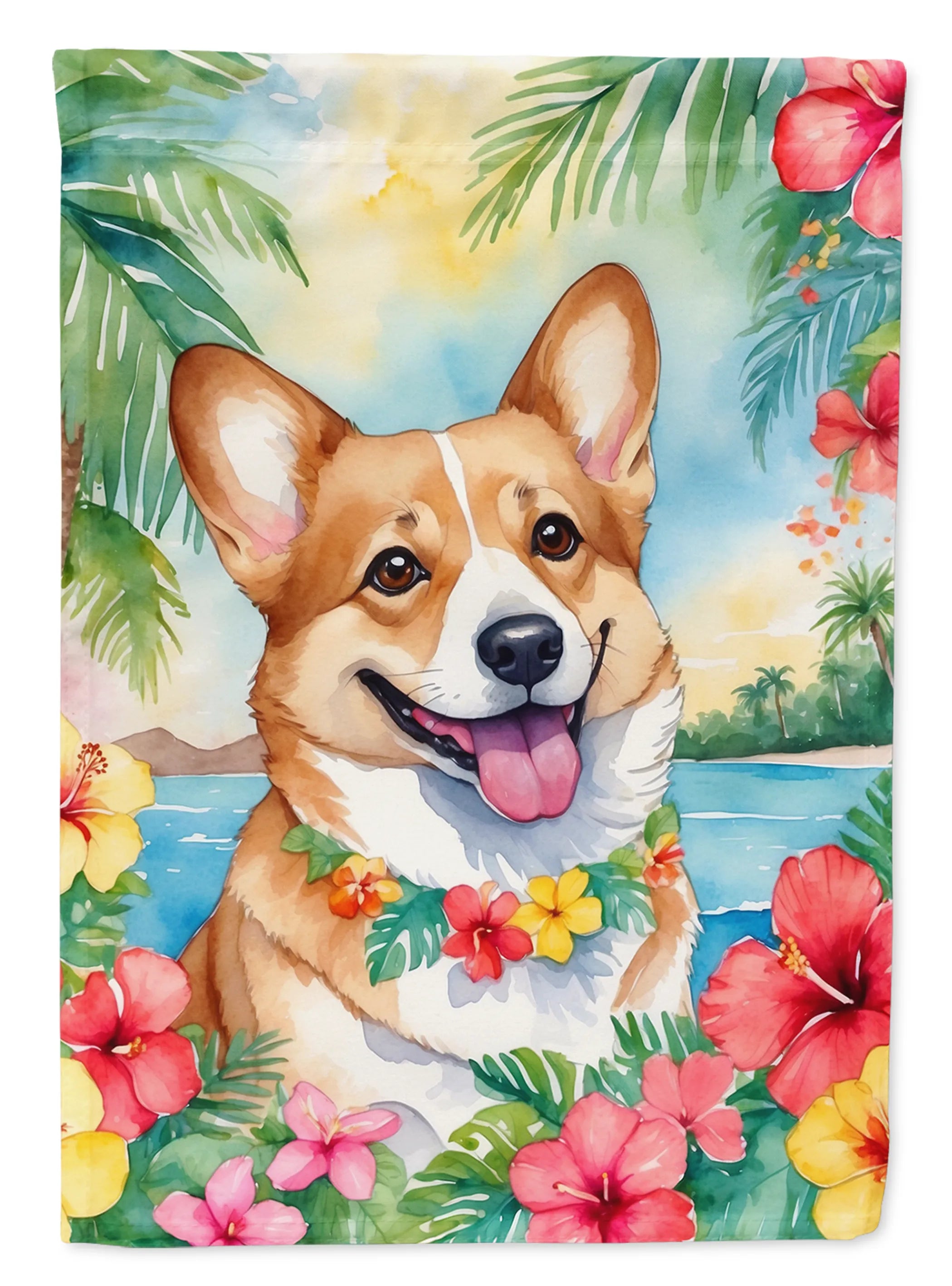 Luau Party Decorative Flag - Size: GARDEN SIZE | Pack Of: 1 | Collection name: Luau party