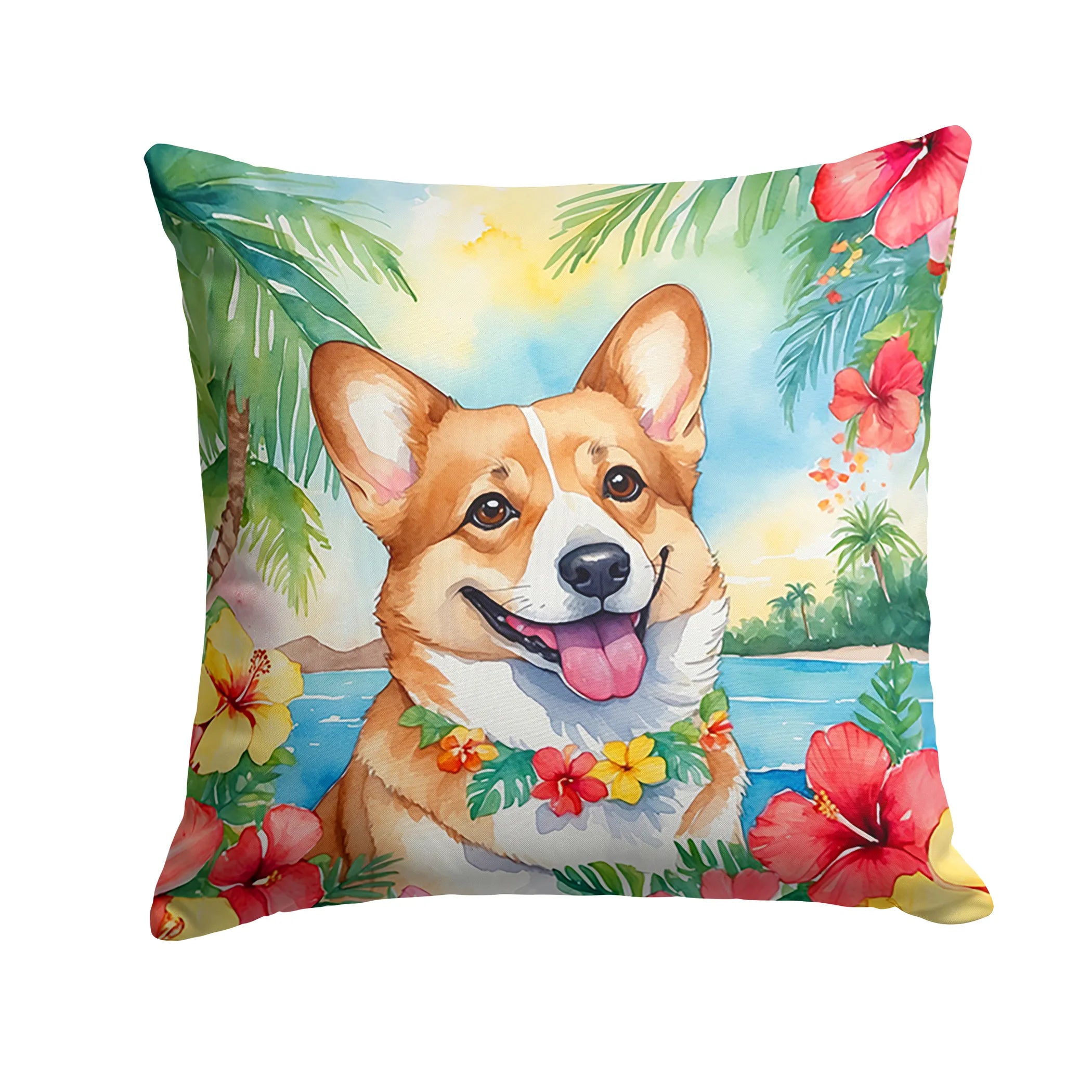 Luau Party Throw Pillow - Size: 14HX14W | Pack Of: 1 | Collection name: Luau party