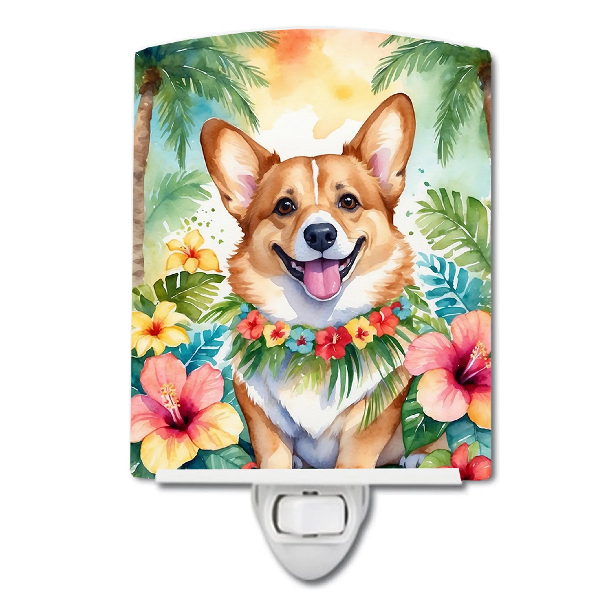 Luau Party Ceramic Night Light - Pack Of: 1 | Collection name: Luau party