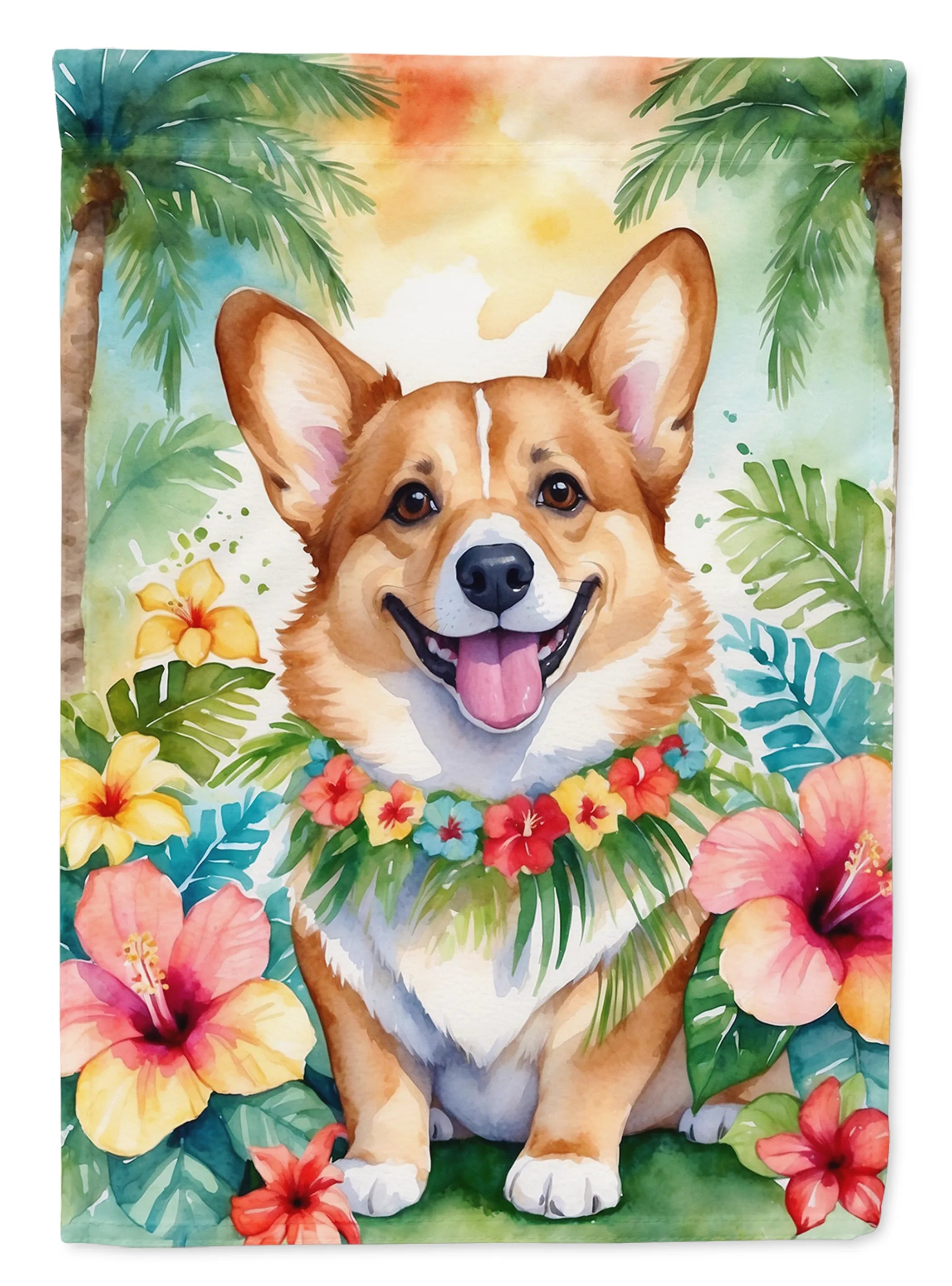 Luau Party Decorative Flag - Size: GARDEN SIZE | Pack Of: 1 | Collection name: Luau party