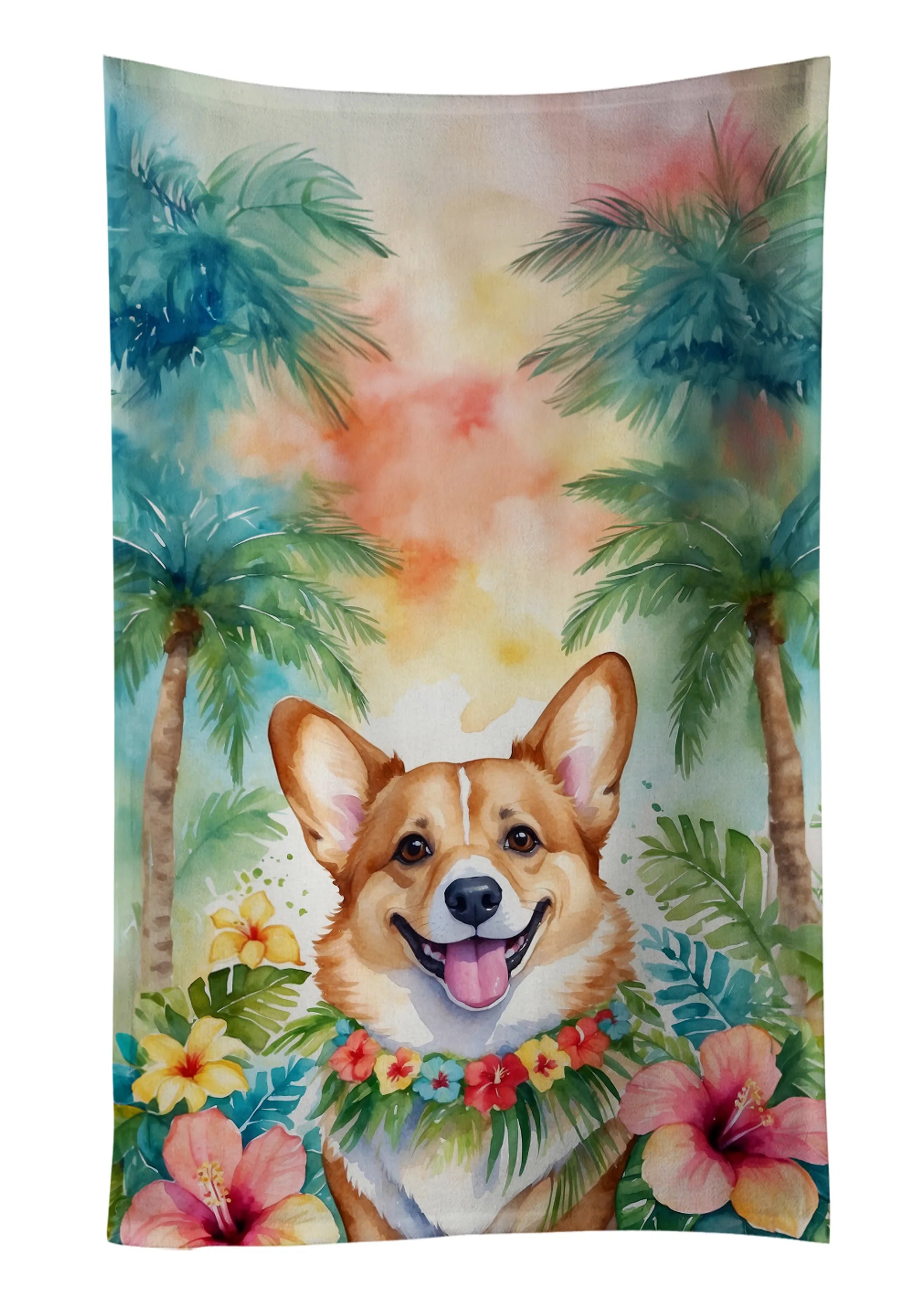 Luau Party Kitchen Towel - Size: 25HX15W | Pack Of: 1 | Collection name: Luau party