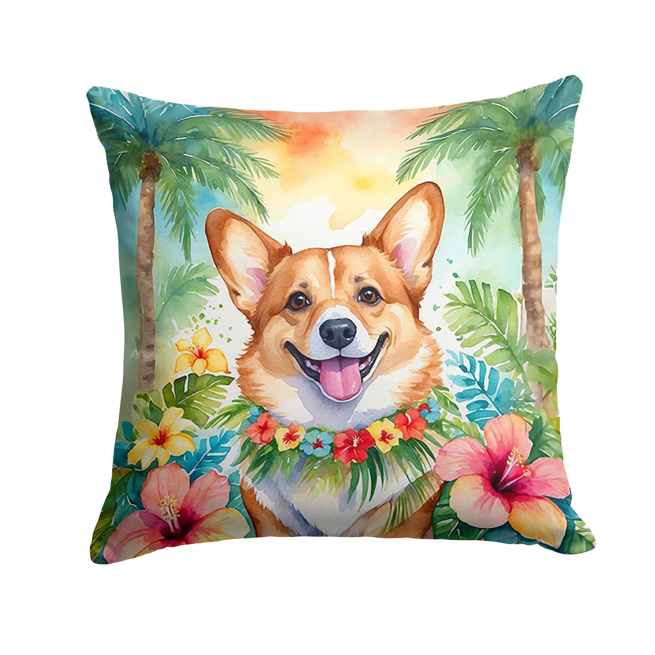 Luau Party Throw Pillow - Size: 14HX14W | Pack Of: 1 | Collection name: Luau party