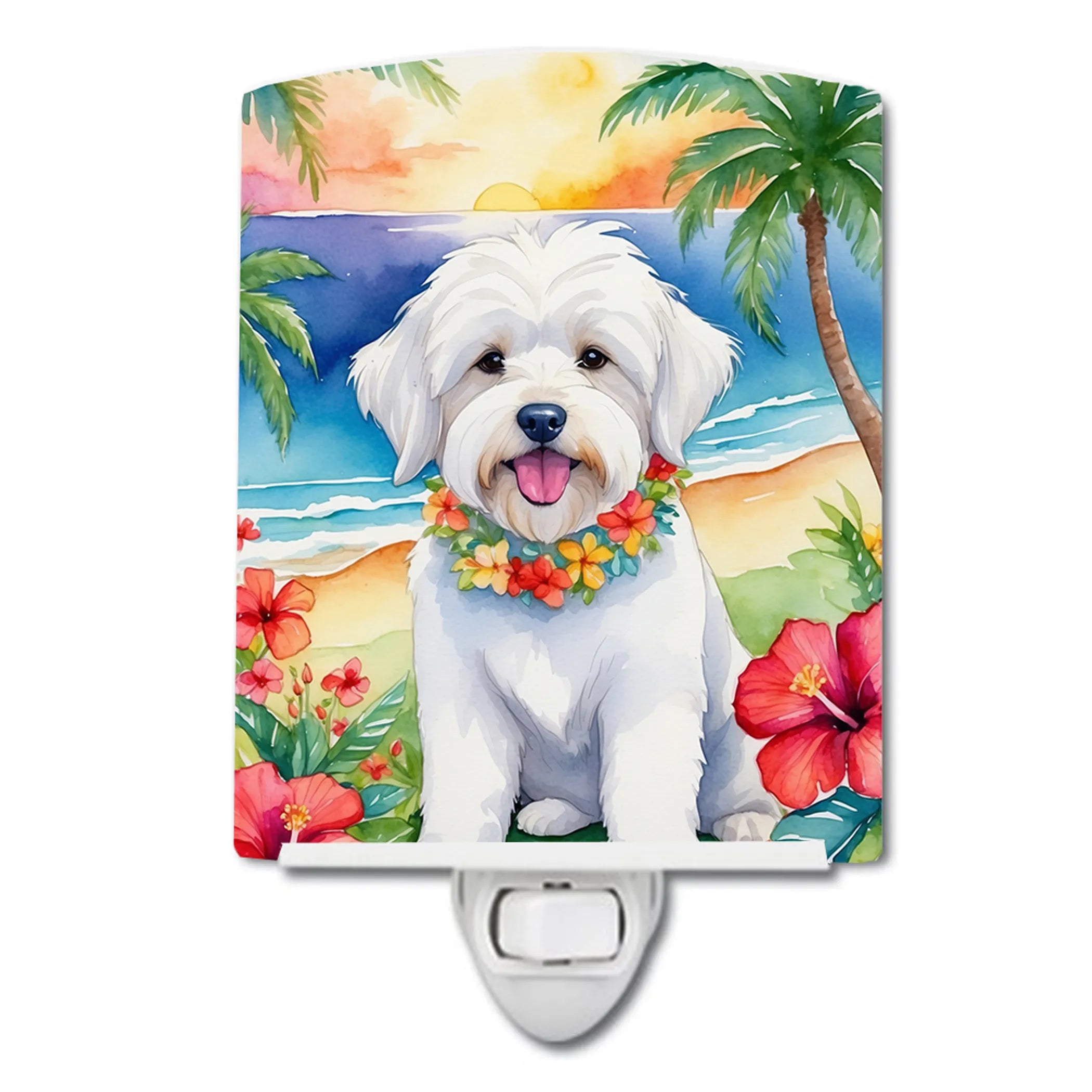Luau Party Ceramic Night Light - Pack Of: 1 | Collection name: Luau party