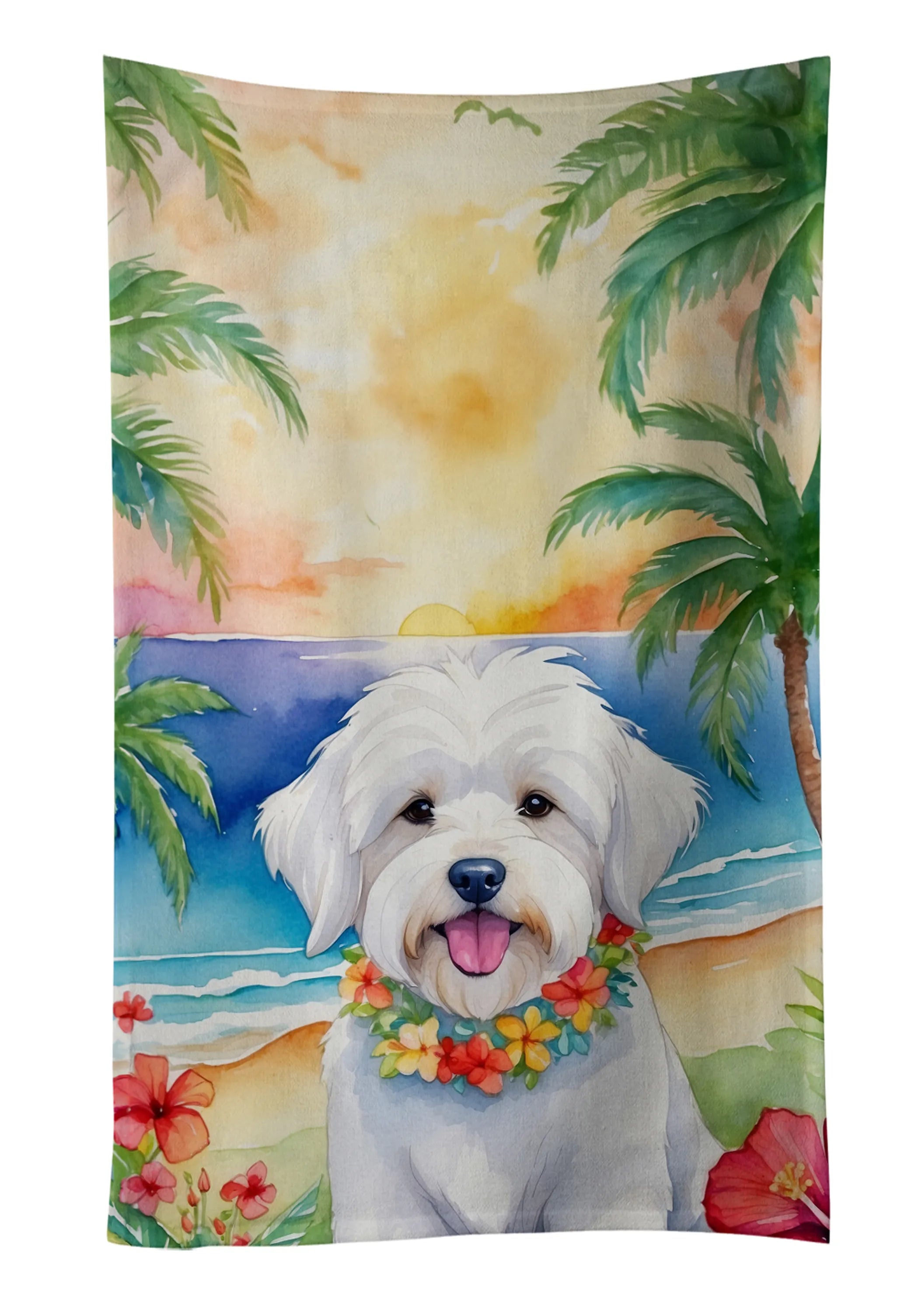 Luau Party Kitchen Towel - Size: 25HX15W | Pack Of: 1 | Collection name: Luau party