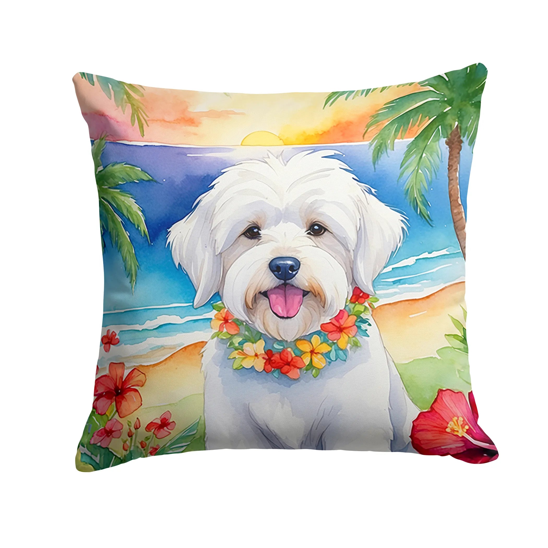 Luau Party Throw Pillow - Size: 14HX14W | Pack Of: 1 | Collection name: Luau party