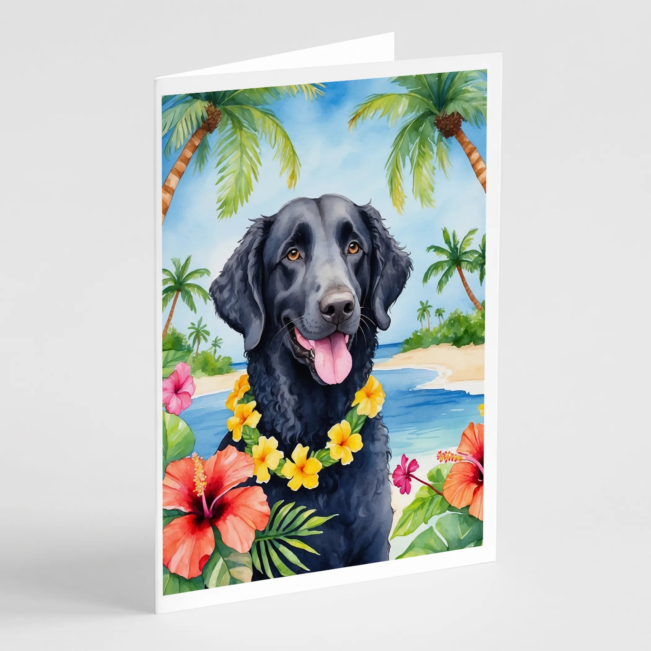 Luau Party Greeting Cards  - Size: 5X7 | Pack Of: 8 | Collection name: Luau party