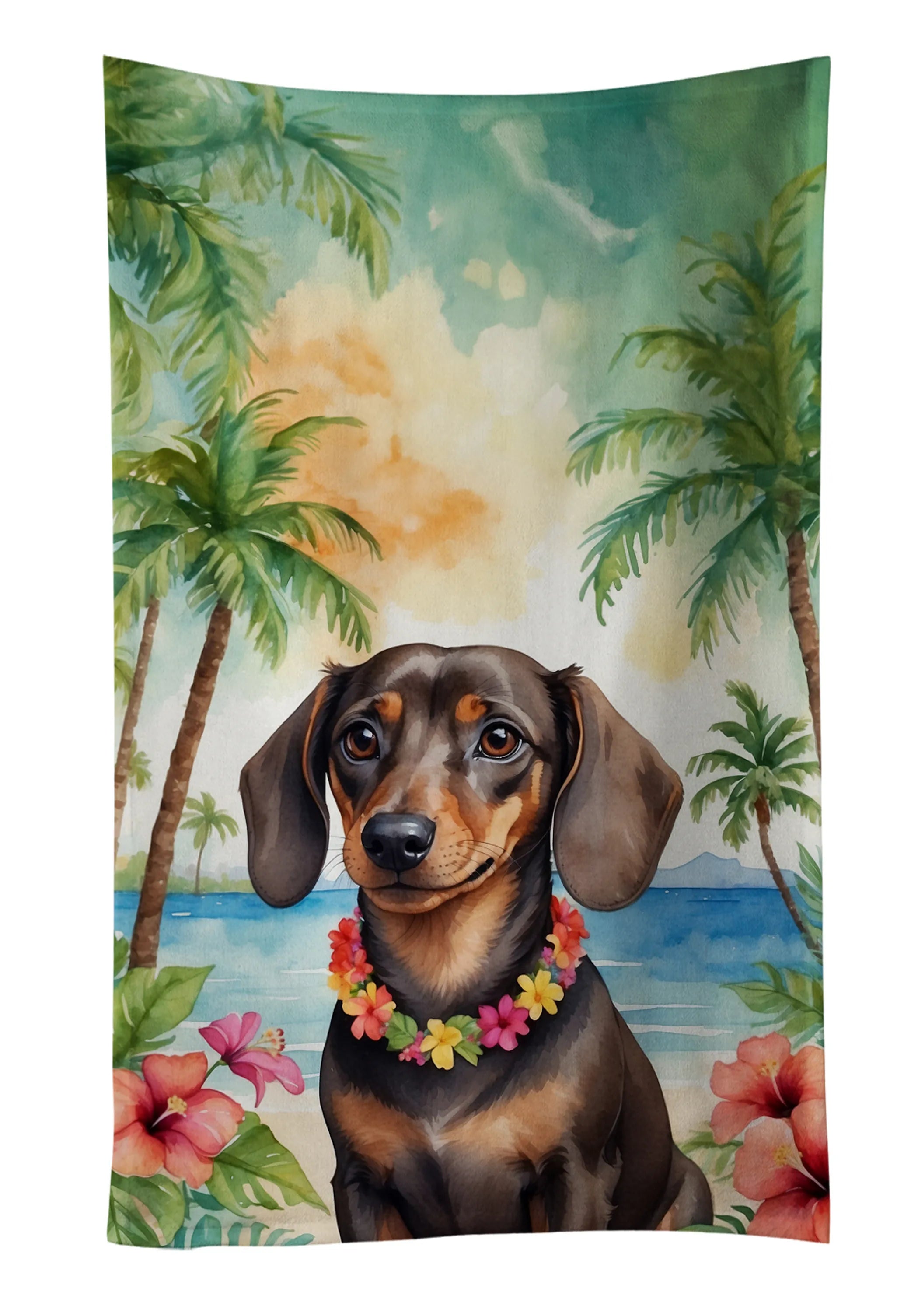 Luau Party Kitchen Towel - Size: 25HX15W | Pack Of: 1 | Collection name: Luau party