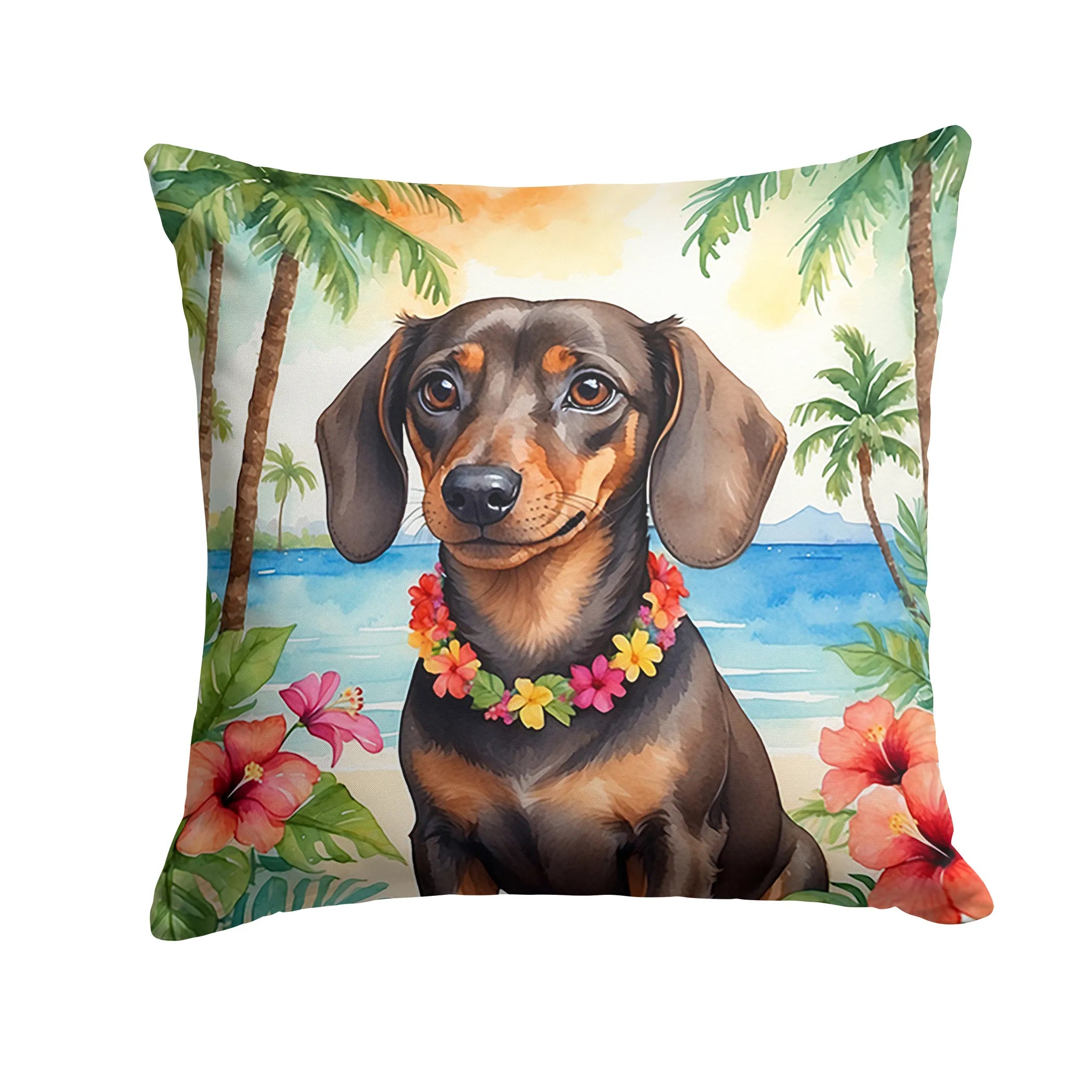 Luau Party Throw Pillow - Size: 14HX14W | Pack Of: 1 | Collection name: Luau party
