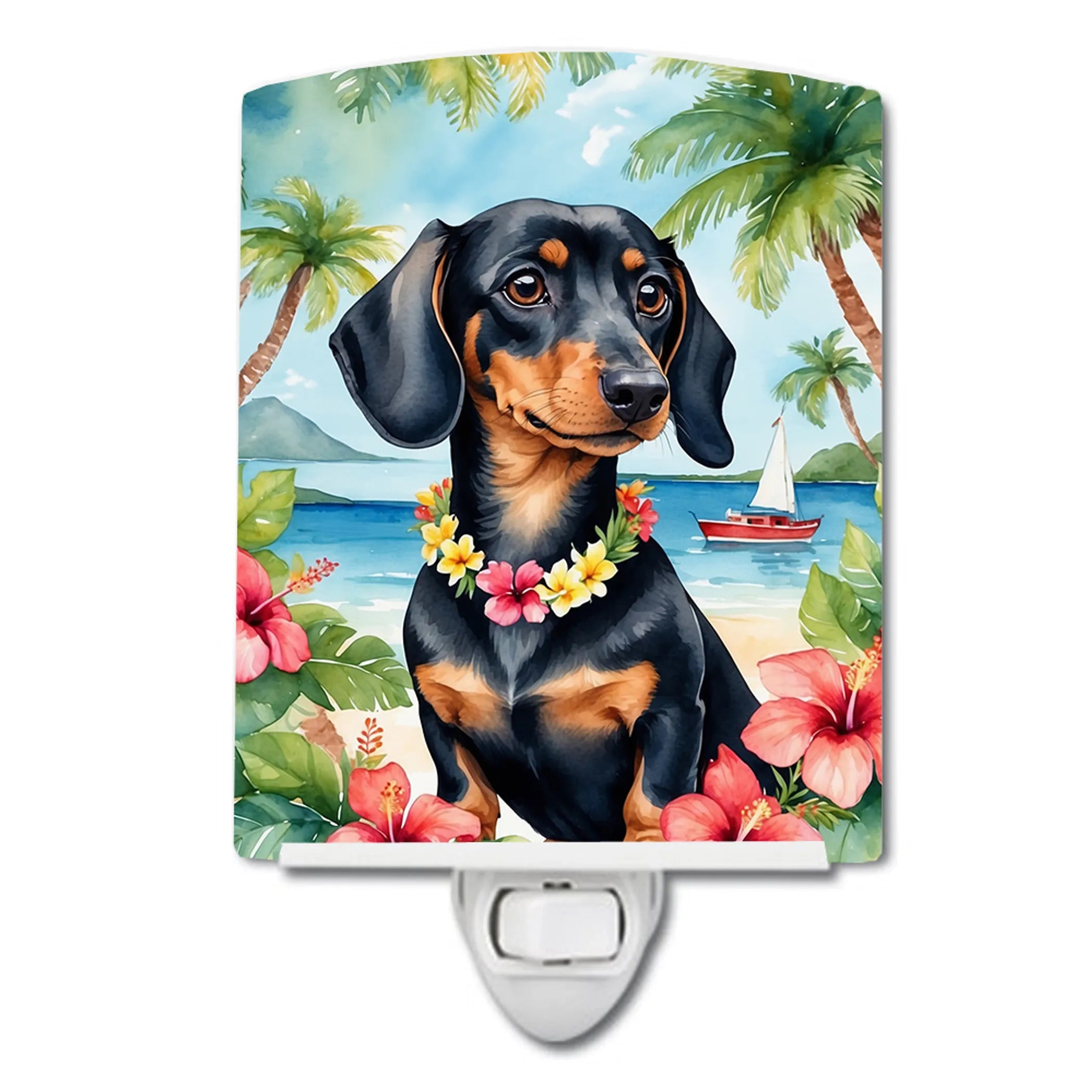 Luau Party Ceramic Night Light - Pack Of: 1 | Collection name: Luau party
