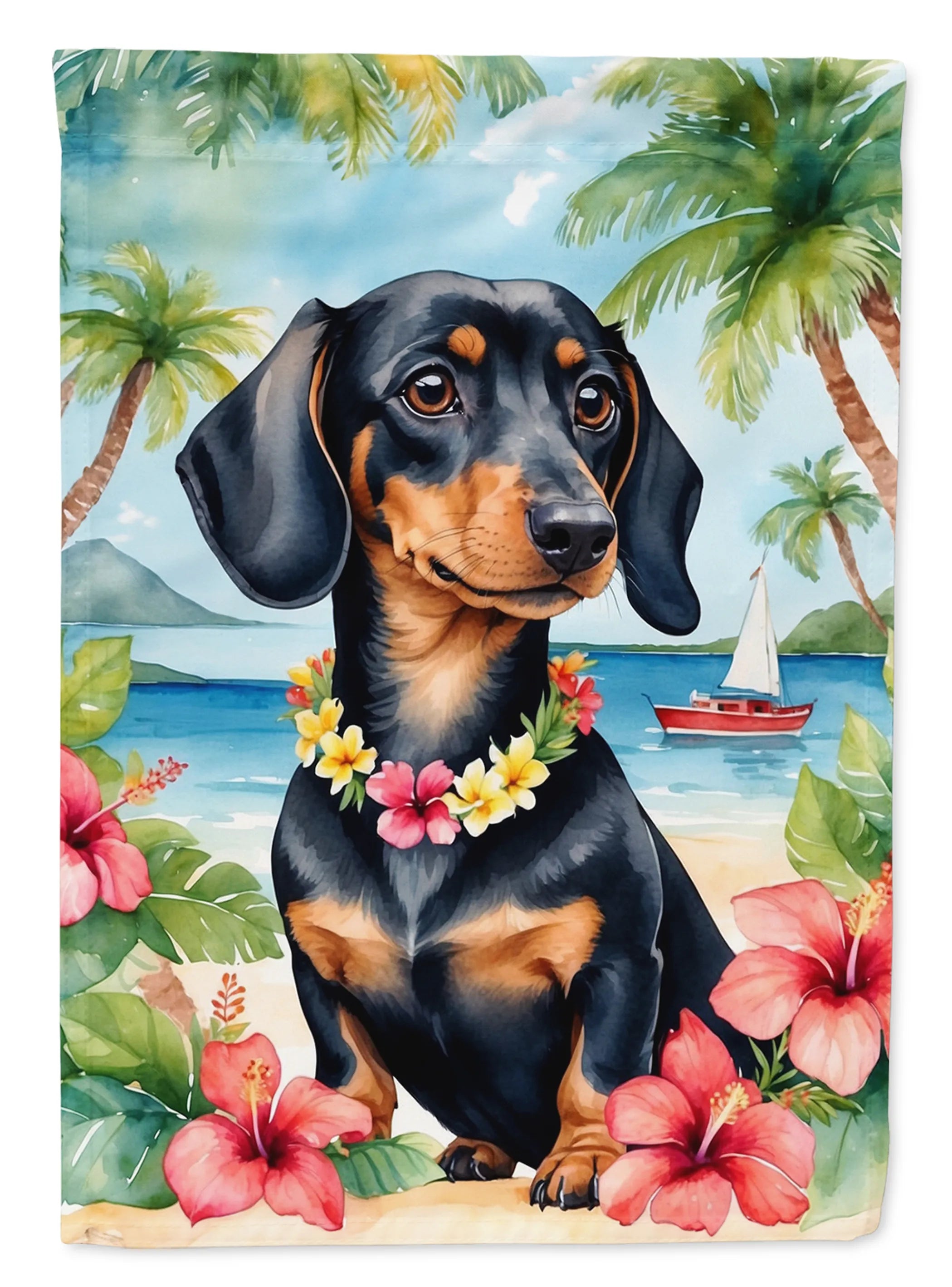 Luau Party Decorative Flag - Size: GARDEN SIZE | Pack Of: 1 | Collection name: Luau party