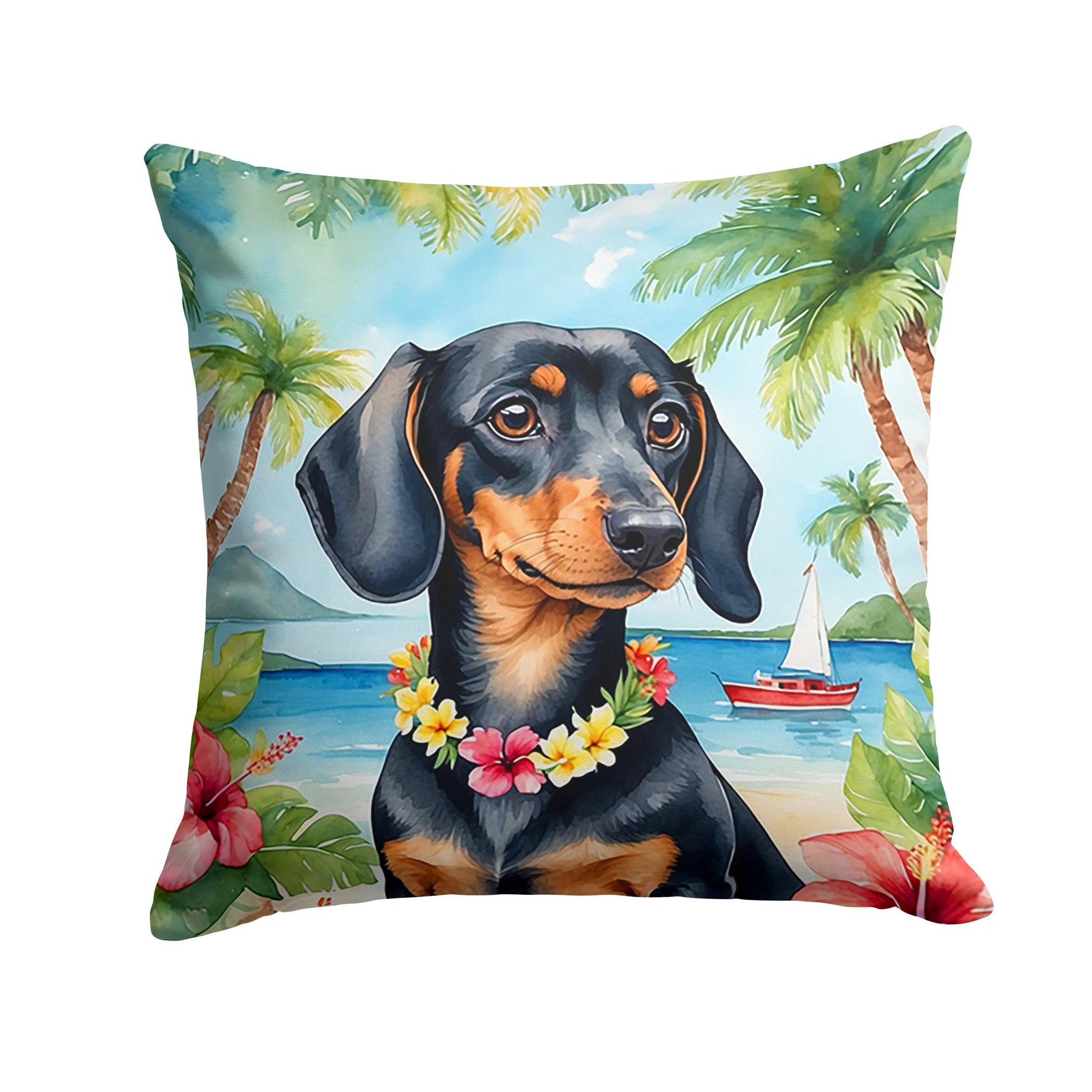 Luau Party Throw Pillow - Size: 14HX14W | Pack Of: 1 | Collection name: Luau party